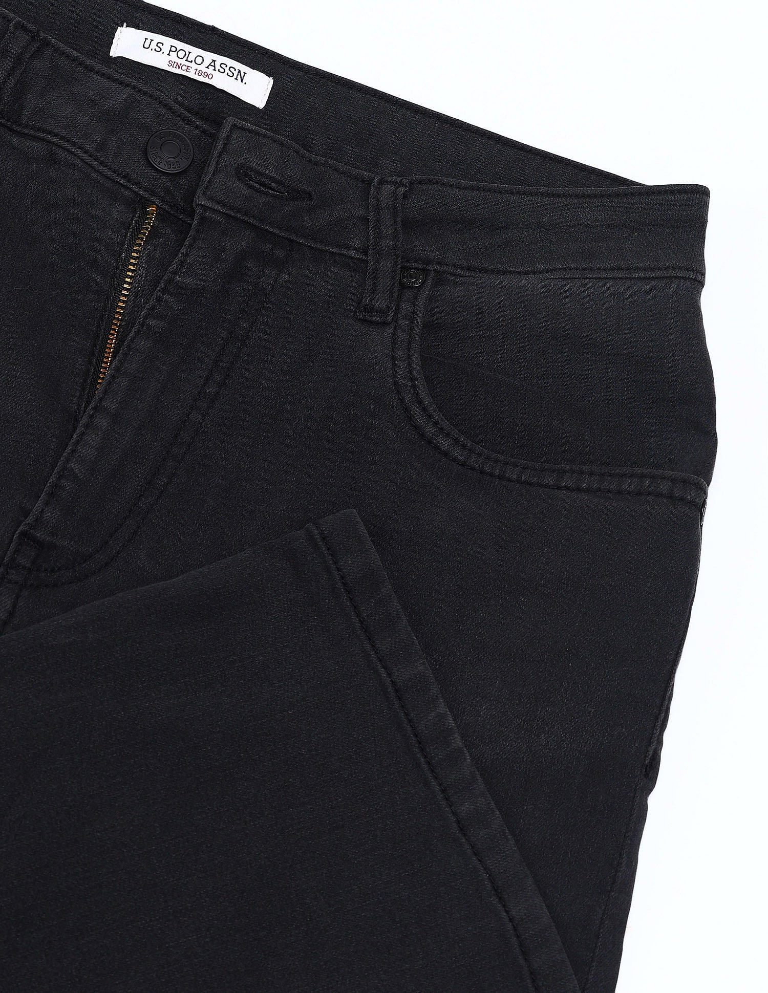 High Rise Wideleg Jeans Dark Grey - U.S. POLO ASSN. | Large