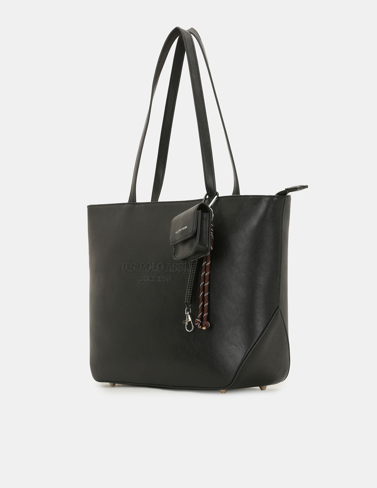 Women Bree Professional Tote Bag with Key Holder Black - U.S. POLO ASSN. | Large