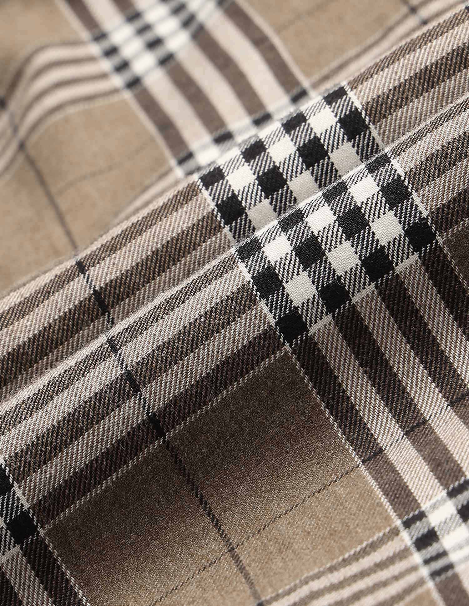 Regular Fit Tartan Checked Shirt Brown - U.S. POLO ASSN. | Large