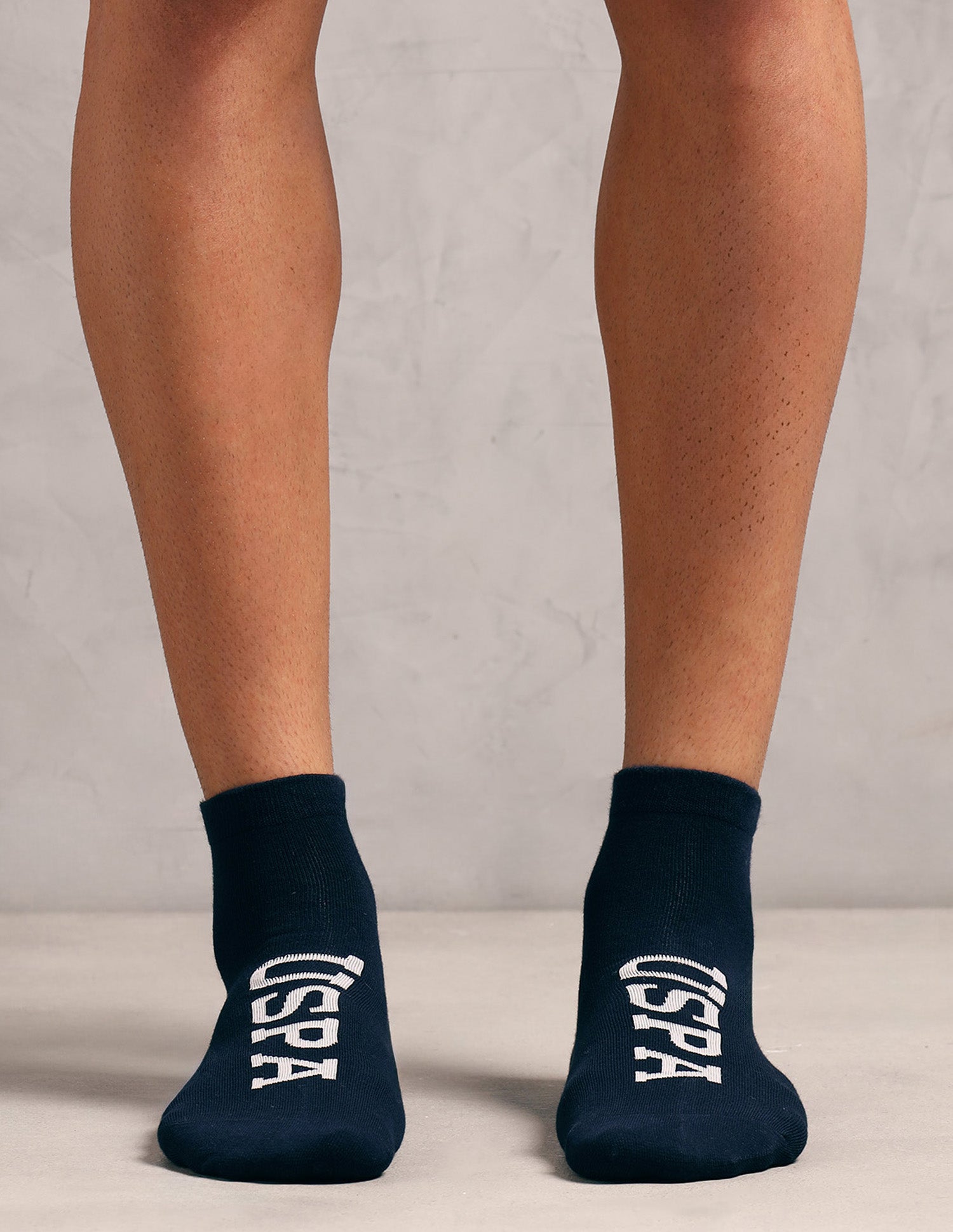 Brand Printed Cotton Stretch ES007 Socks - Pack Of 3 Black, Navy, Light Grey Mel - U.S. POLO ASSN. | Large