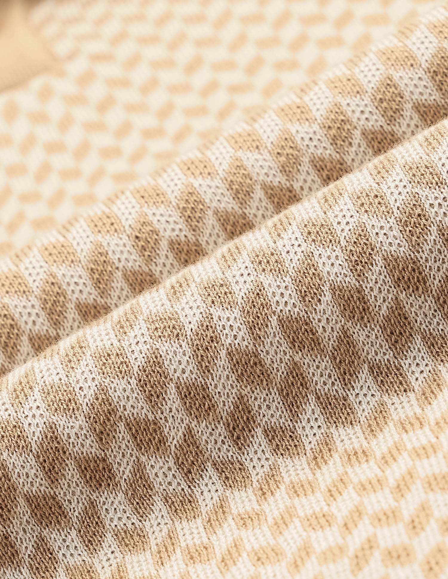 Geometric Patterned Knit T-Shirt Dark Brown - U.S. POLO ASSN. | Large