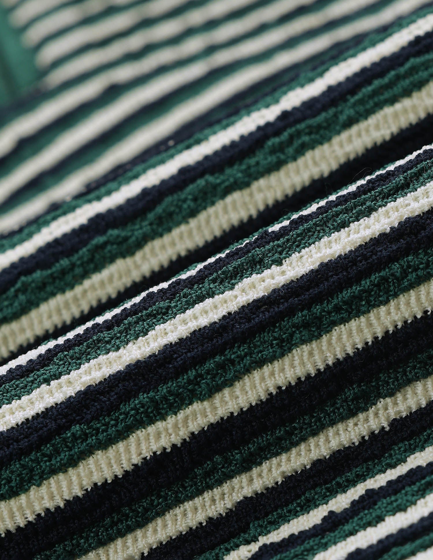 Reglar Fit Horizontal Striped Polo Shirt Dark Green - U.S. POLO ASSN. | Large