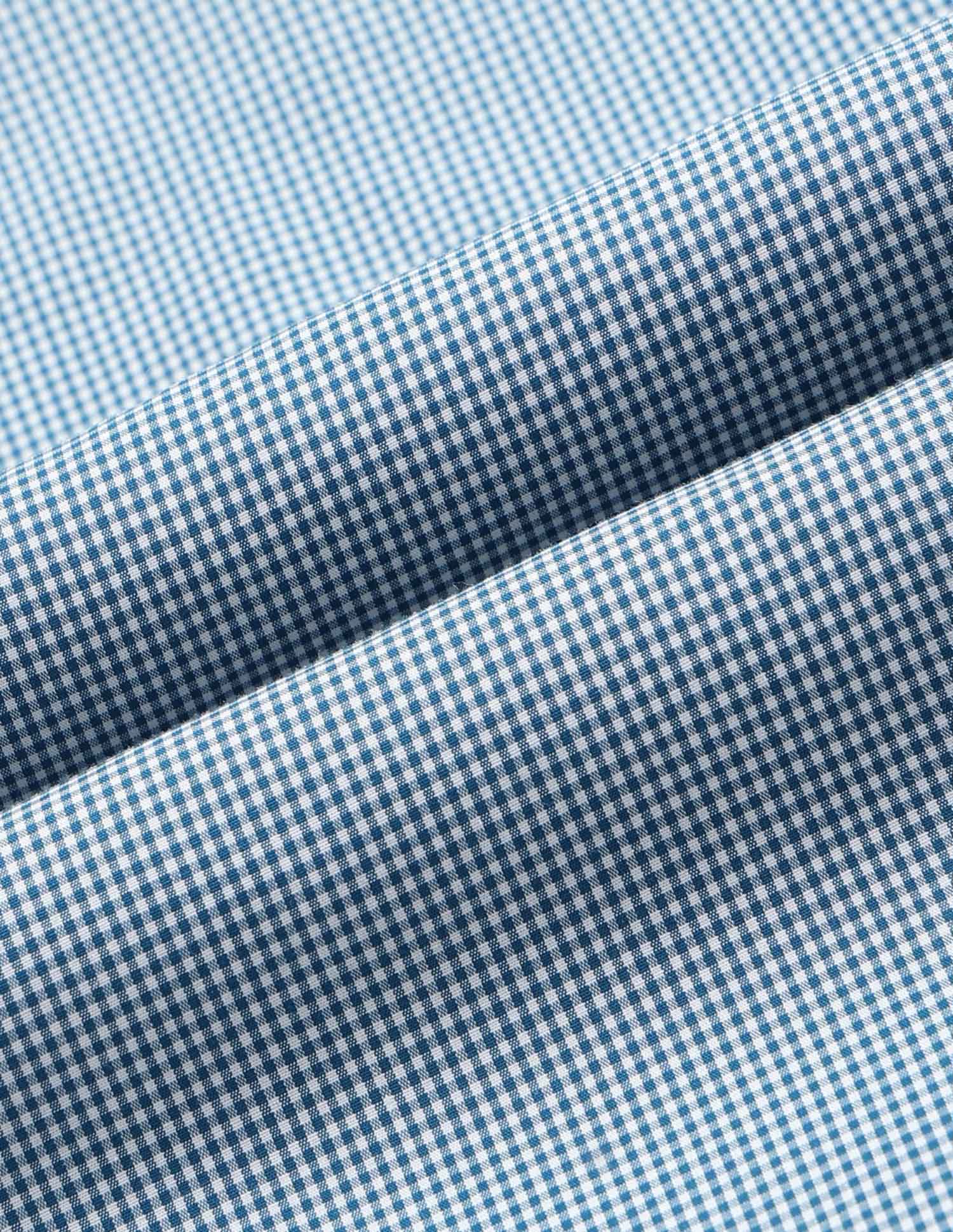 Regular Fit Micro Checked Shirt Teal - U.S. POLO ASSN. | Large