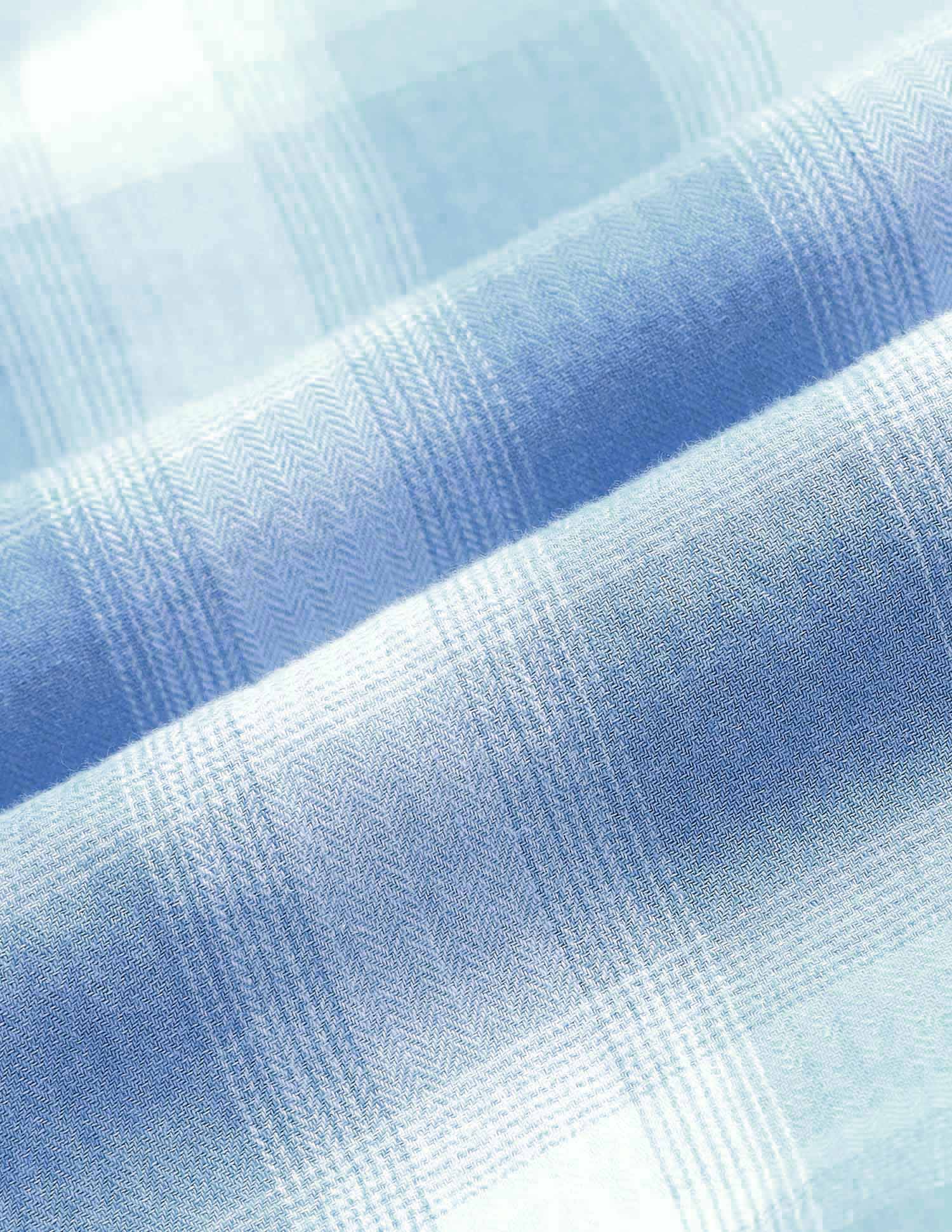 Boys Dobby Regular Fit Shirt Light Indigo - U.S. POLO ASSN. | Large