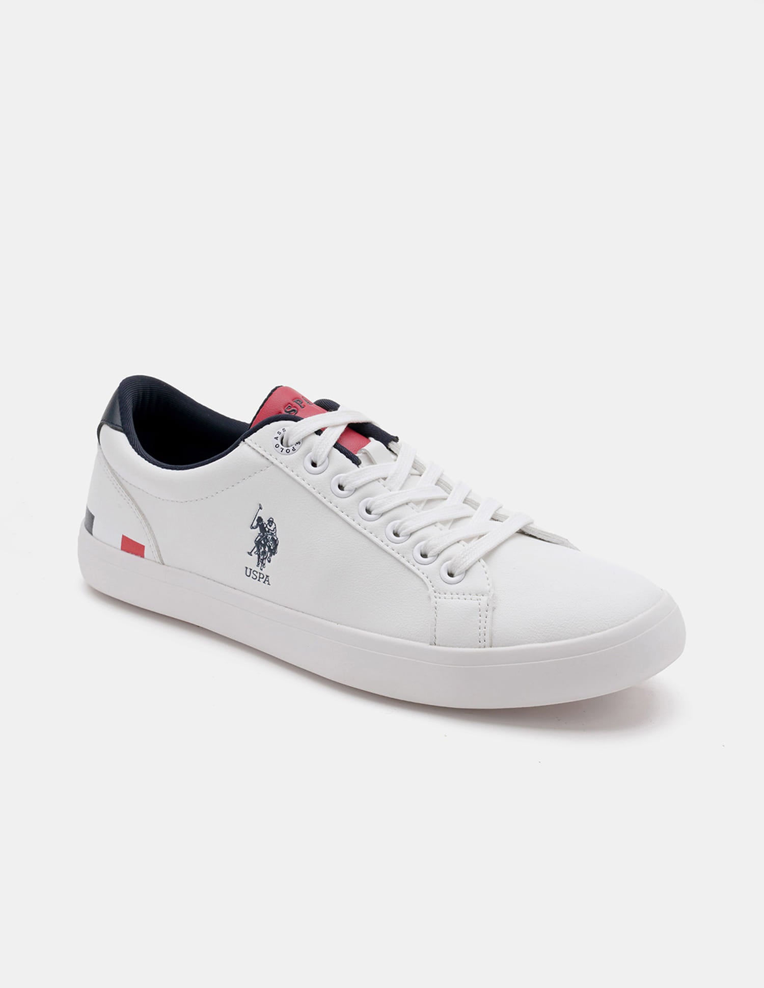 Round Toe Anton 3.0 Solid Sneakers Off-White - U.S. Polo Assn. India | Large