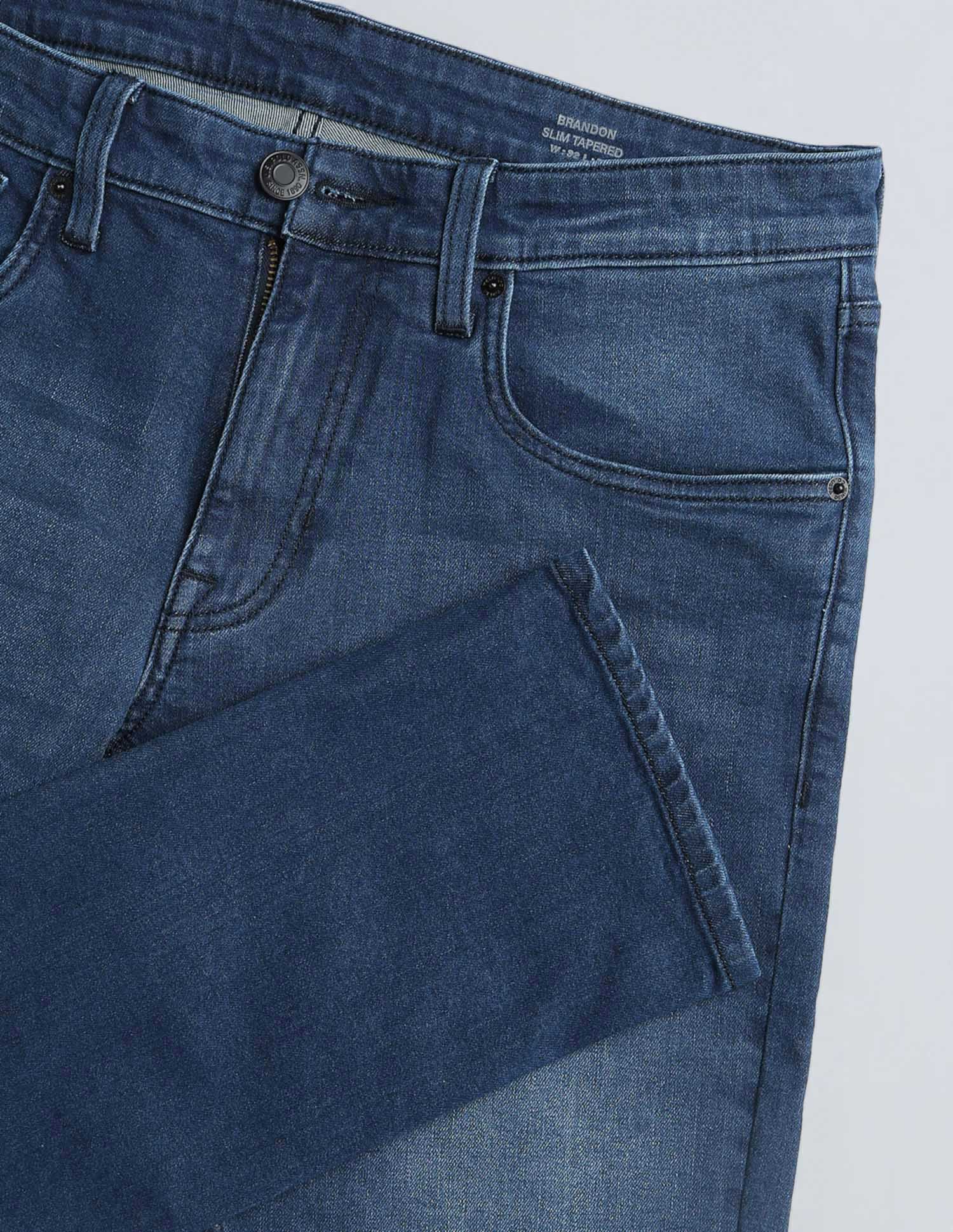 Brandon Slim Tapered Fit Blue Jeans Indigo - U.S. POLO ASSN. | Large