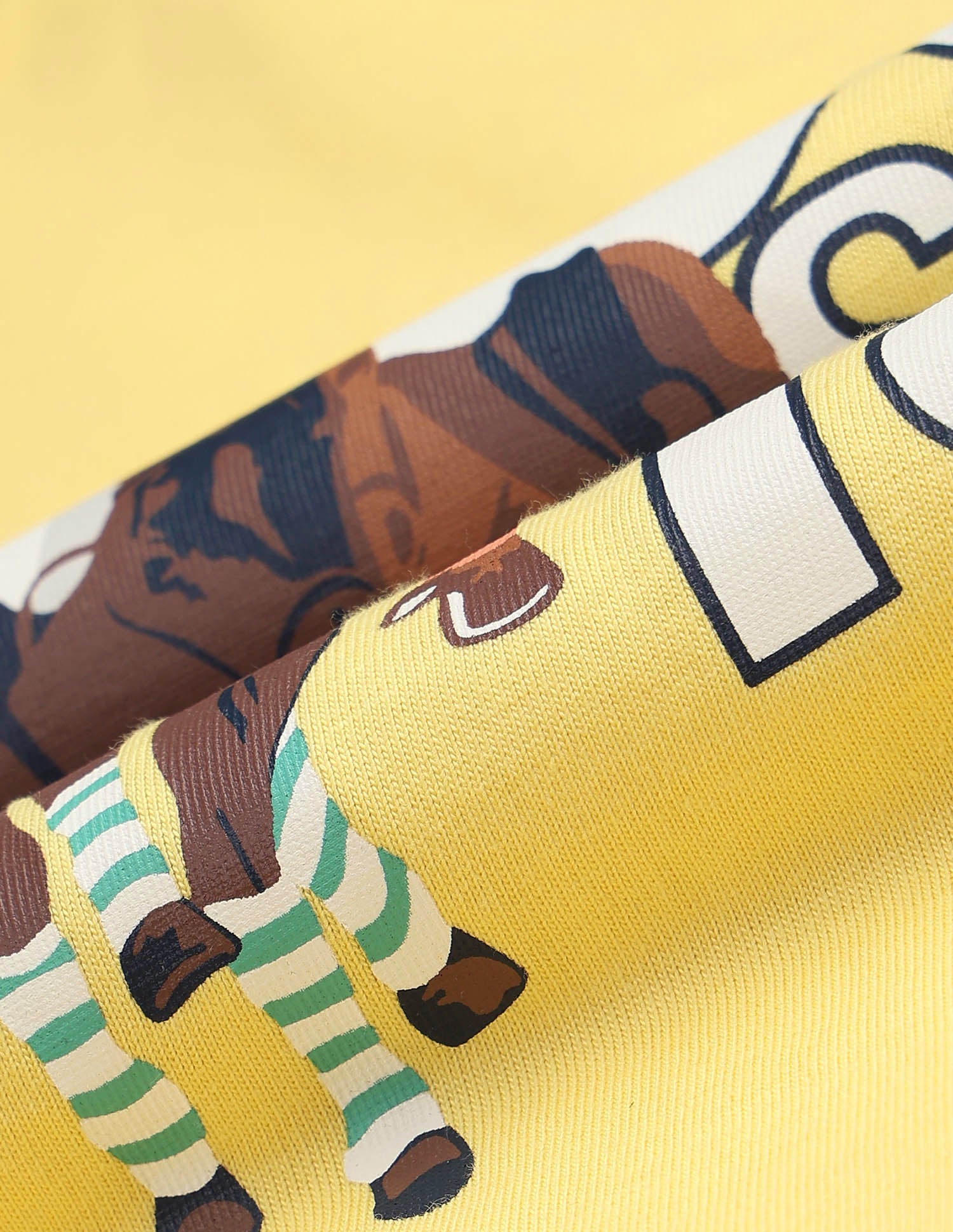 Boys Graphic Brand Printed Regular Fit T Shirt Yellow - U.S. POLO ASSN. | Large