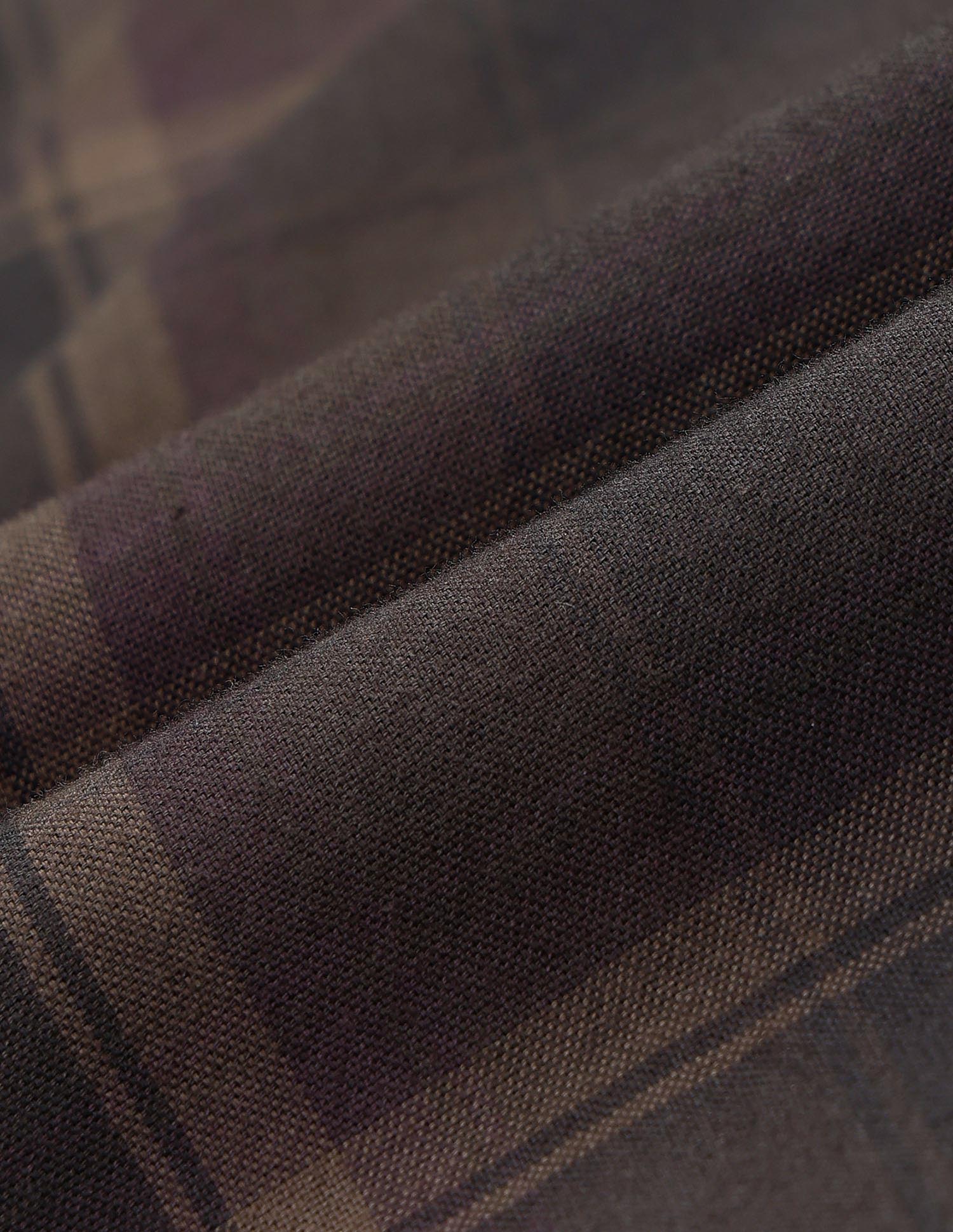 Windowpane Checked Tailored Fit Shirt Brown - U.S. POLO ASSN. | Large