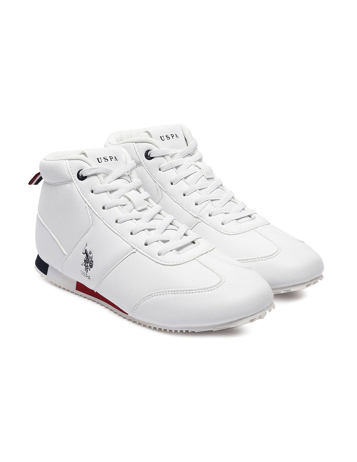 Men Rentso 2.0 Off White Retro Mid Top  Sneakers Off White - U.S. Polo Assn. India | Large