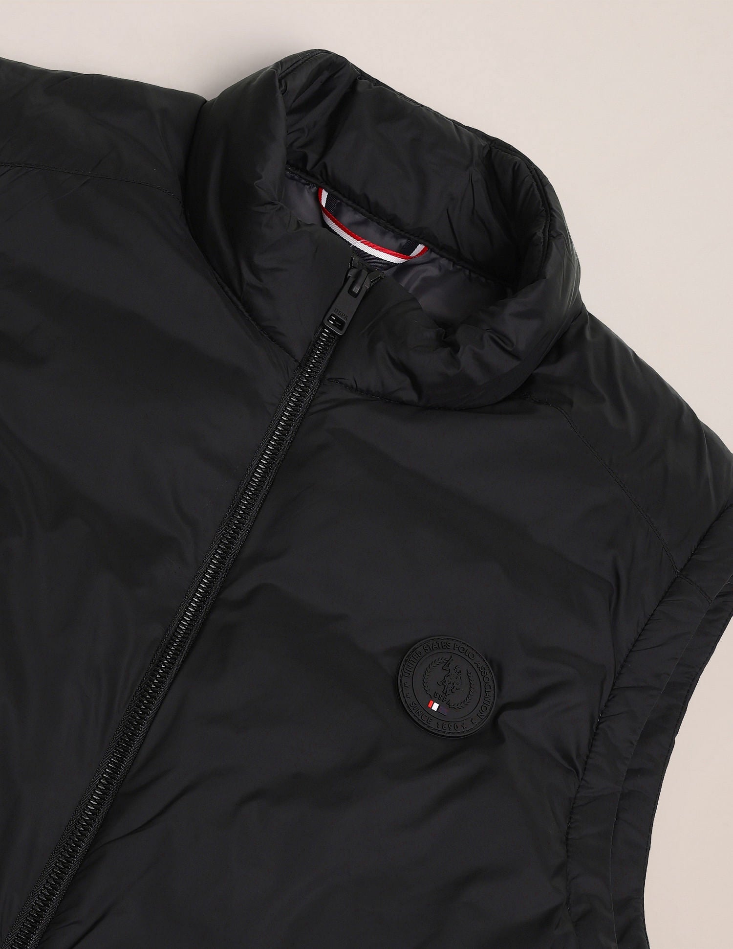 High Neck Padded Jacket Black - U.S. POLO ASSN. | Large