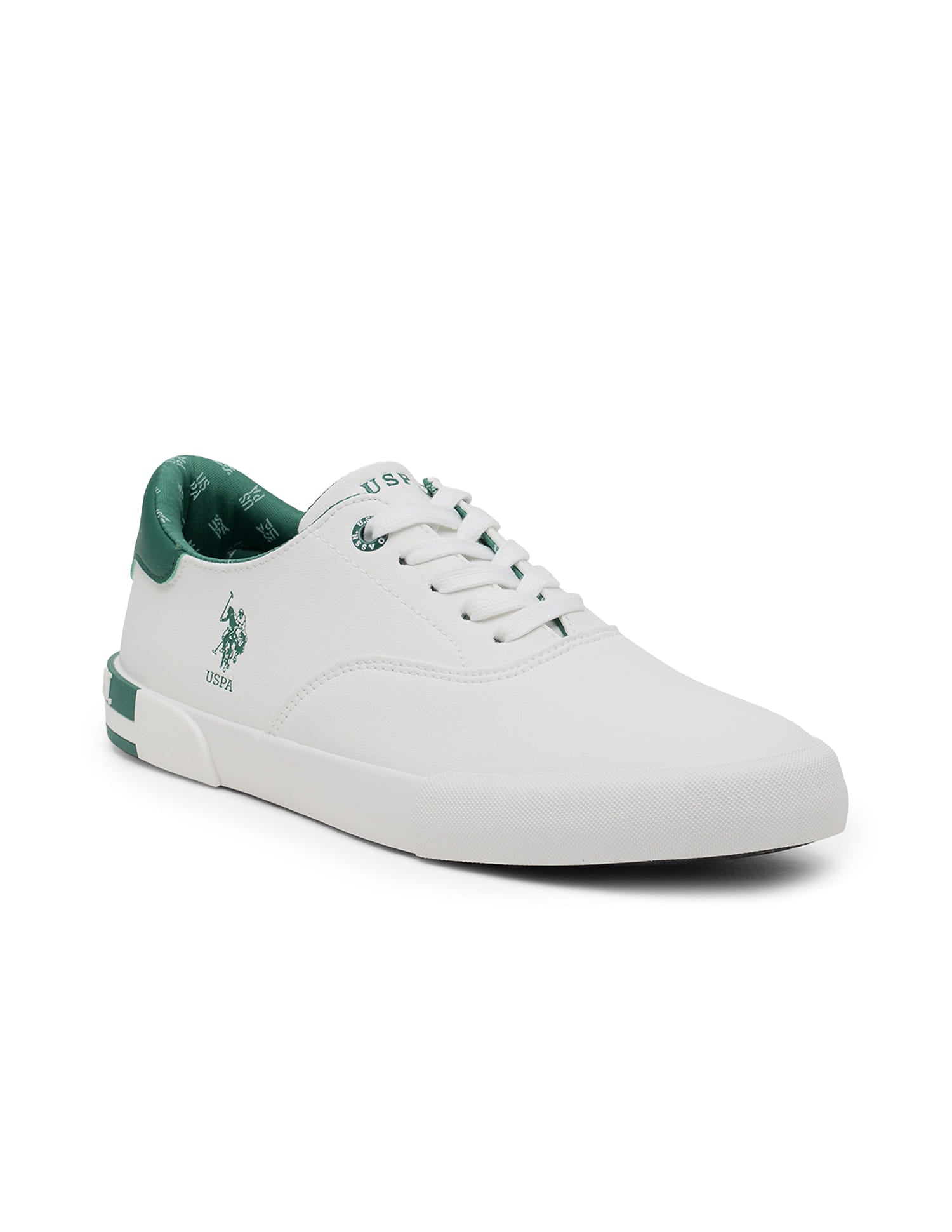 Men Solid Erland 2.0 Sneakers Off White - U.S. Polo Assn. India | Large