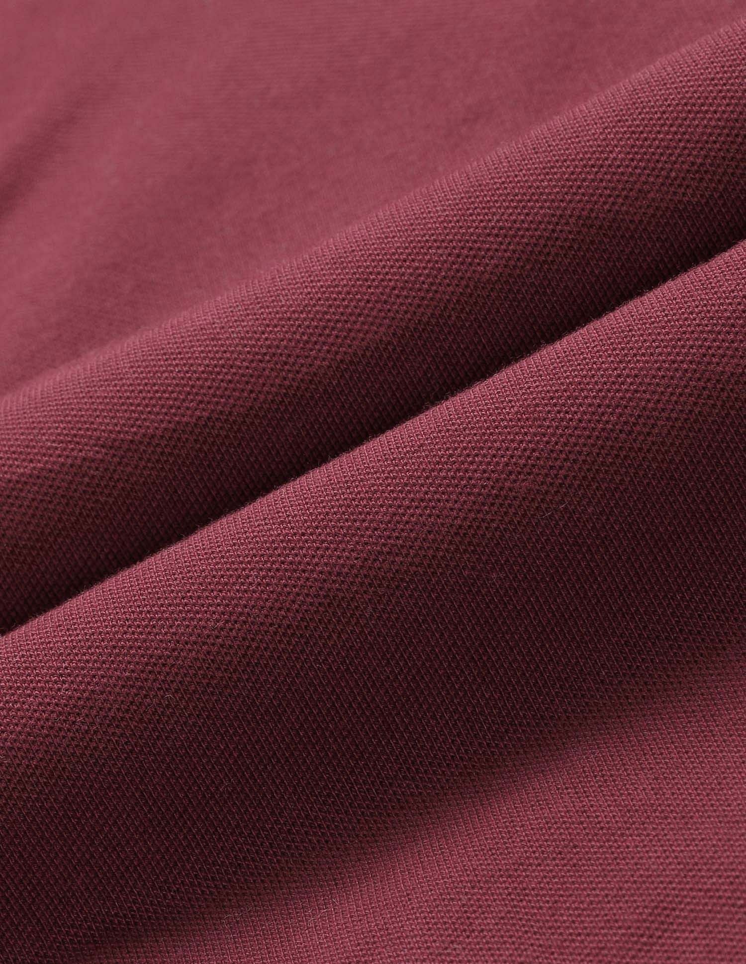 Regular Fit Solid Polo Shirt Wine - U.S. POLO ASSN. | Large