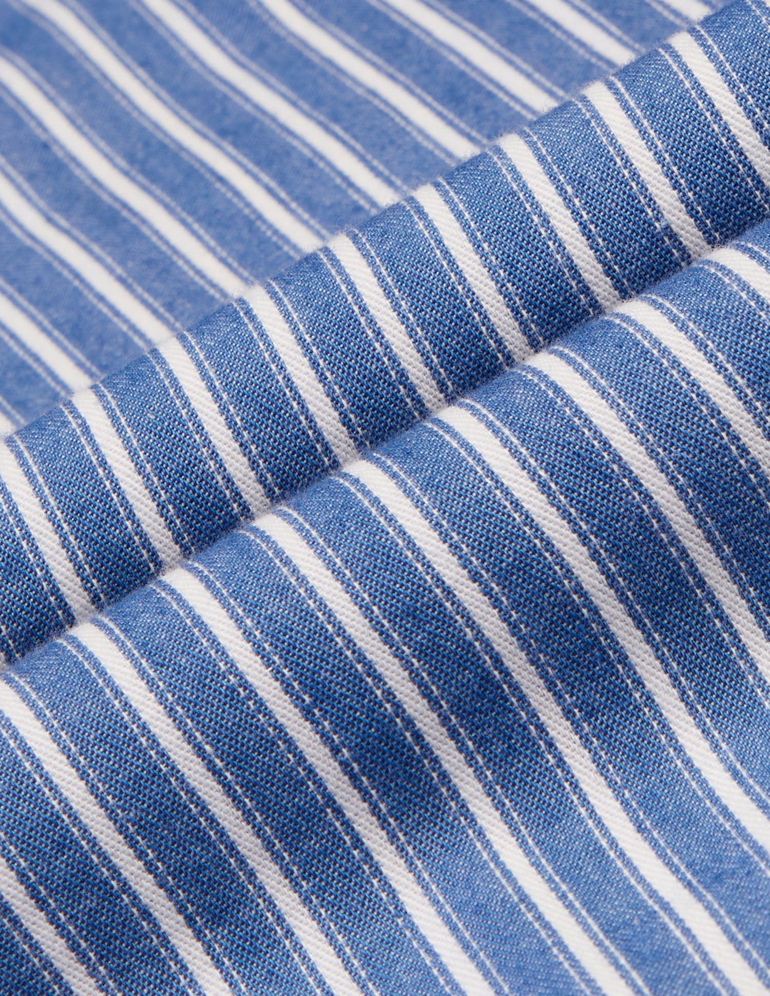 Vertical Striped Twill Shirt Light Indigo - U.S. Polo Assn. India | Large