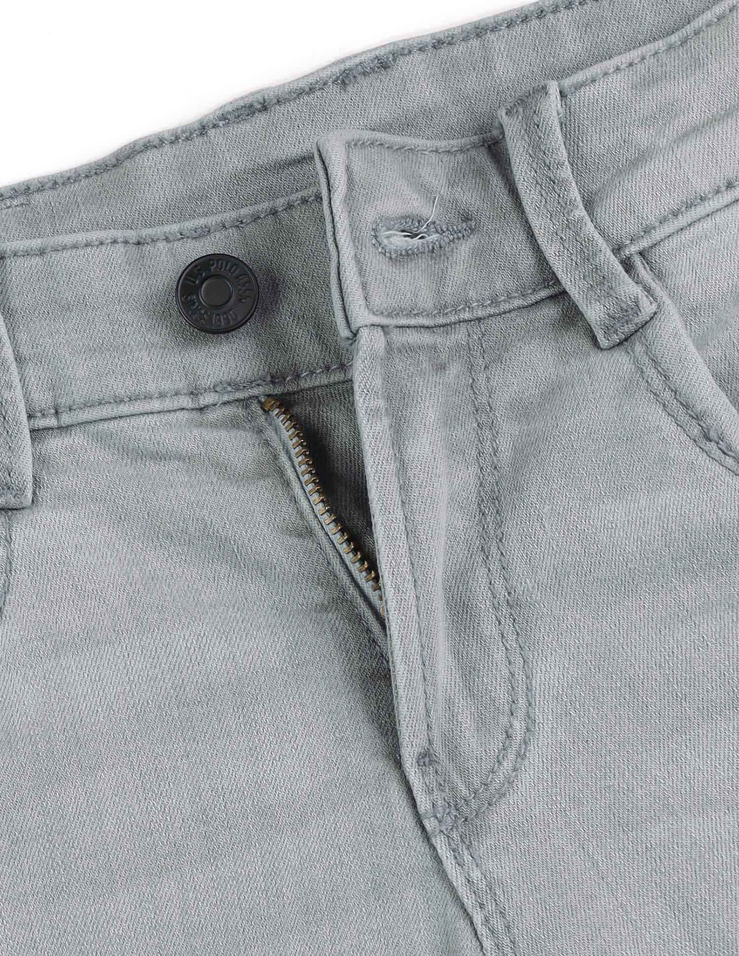 Boys Whiskered Relaxed Fit Jeans Grey - U.S. POLO ASSN. | Large