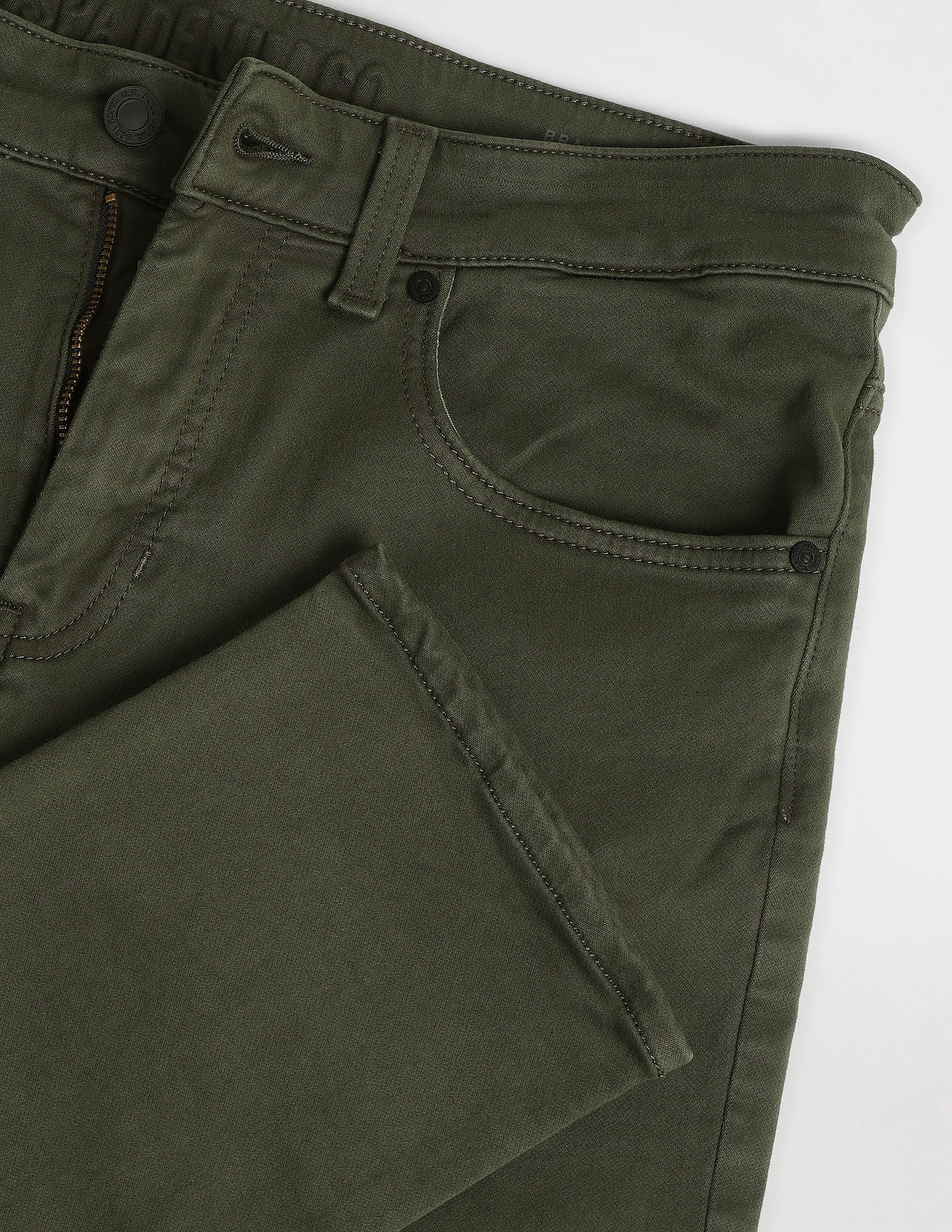 Slim Tapered Fit Green Jeans Green - U.S. POLO ASSN. | Large