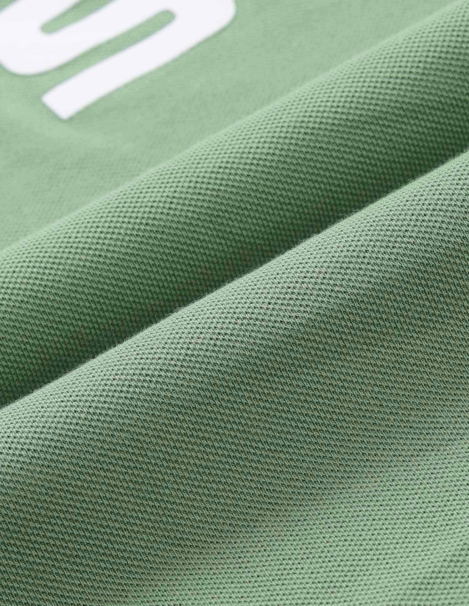 Muscle Fit Brand Printed Polo Shirt Green - U.S. Polo Assn. India | Large