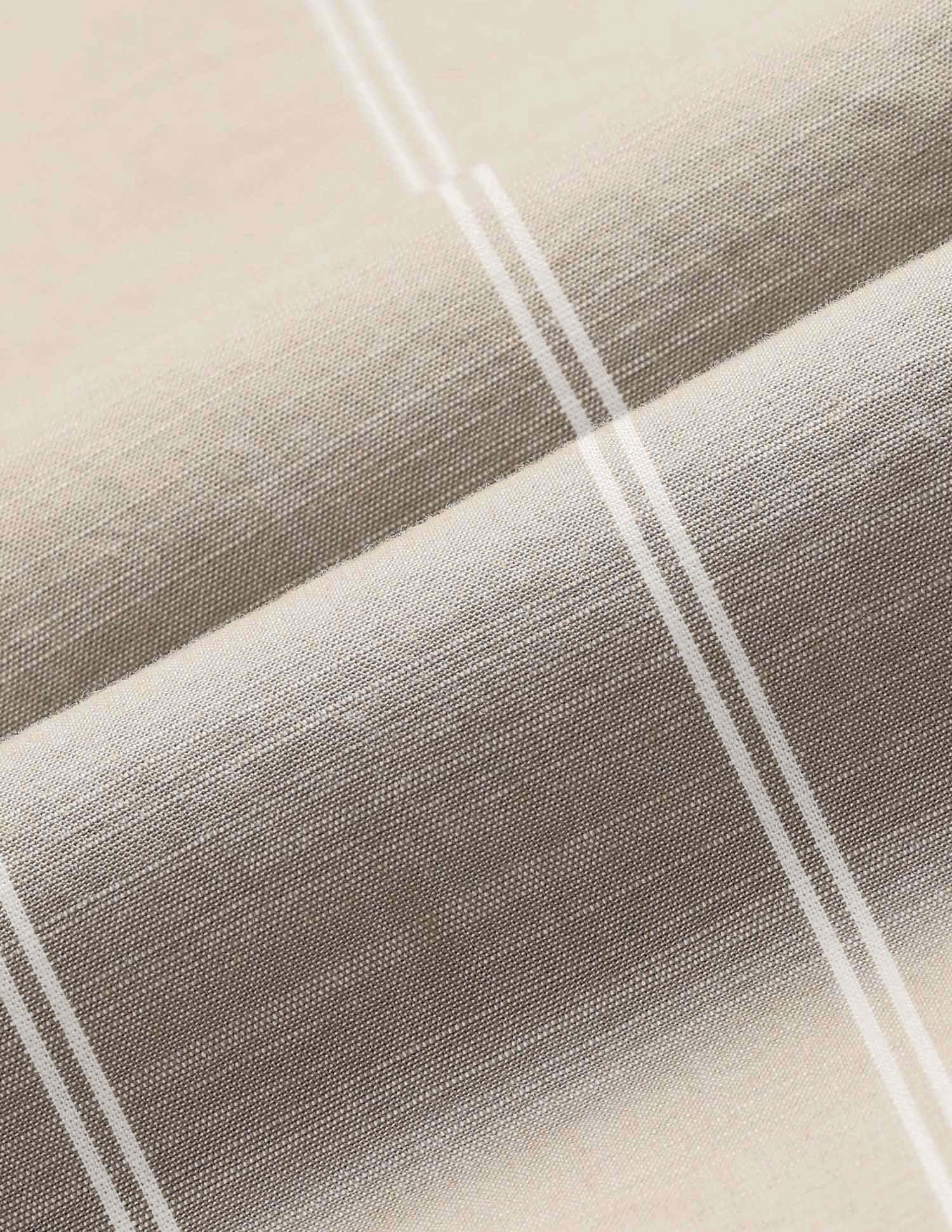 Vertical Striped Pure Cotton Shirt Light Brown - U.S. Polo Assn. India | Large