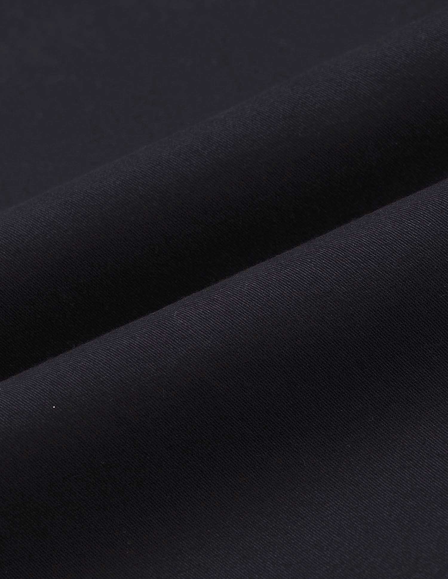 Elasticized Waist Straight Fit Trousers Black - U.S. POLO ASSN. | Large