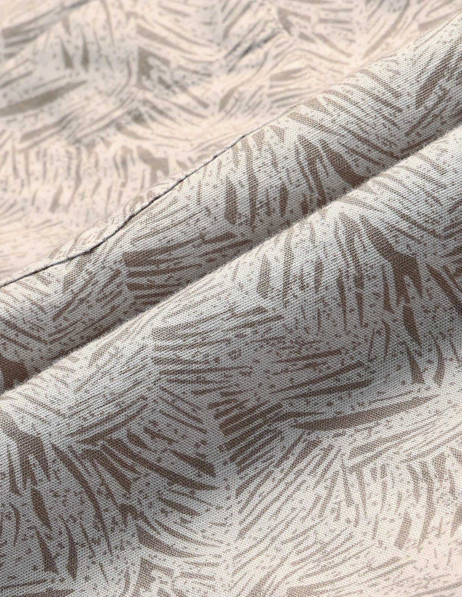 Tropical Printed Tailored Fit Shirt Khaki - U.S. POLO ASSN. | Large