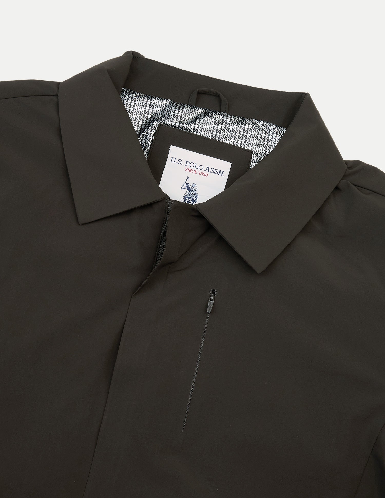 Solid Regular Fit Jacket Green - U.S. Polo Assn. India | Large