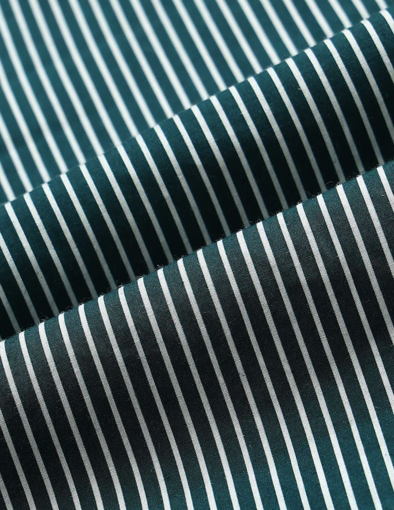 Vertical Striped Regular Fit Shirt Green - U.S. POLO ASSN. | Large