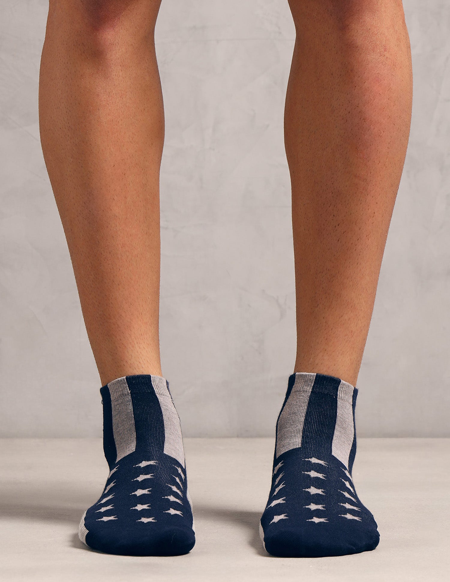 Ankle Length Stretch ES011 Socks - Pack Of 3 Navy, Navy, Light Grey Mel - U.S. Polo Assn. India | Large