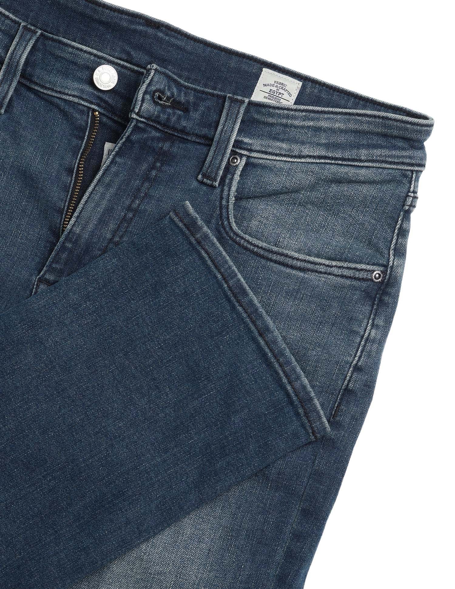 Pacho X Harold Slim Straight Fit Blue Jeans Mid Blue - U.S. Polo Assn. India | Large