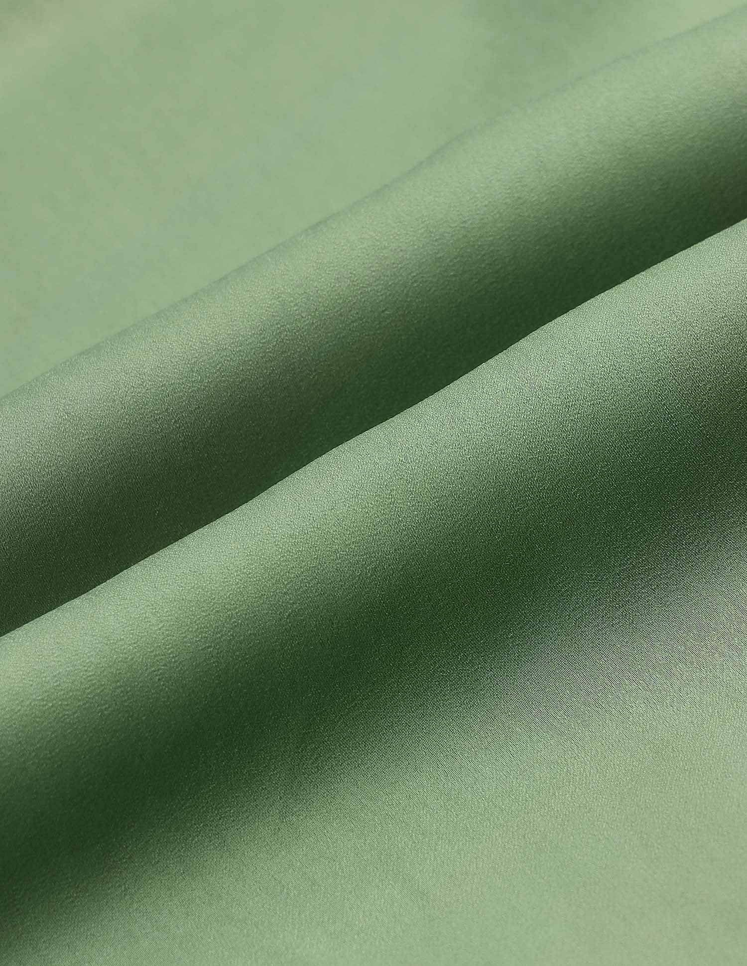 Satin Solid Shirt Olive - U.S. POLO ASSN. | Large