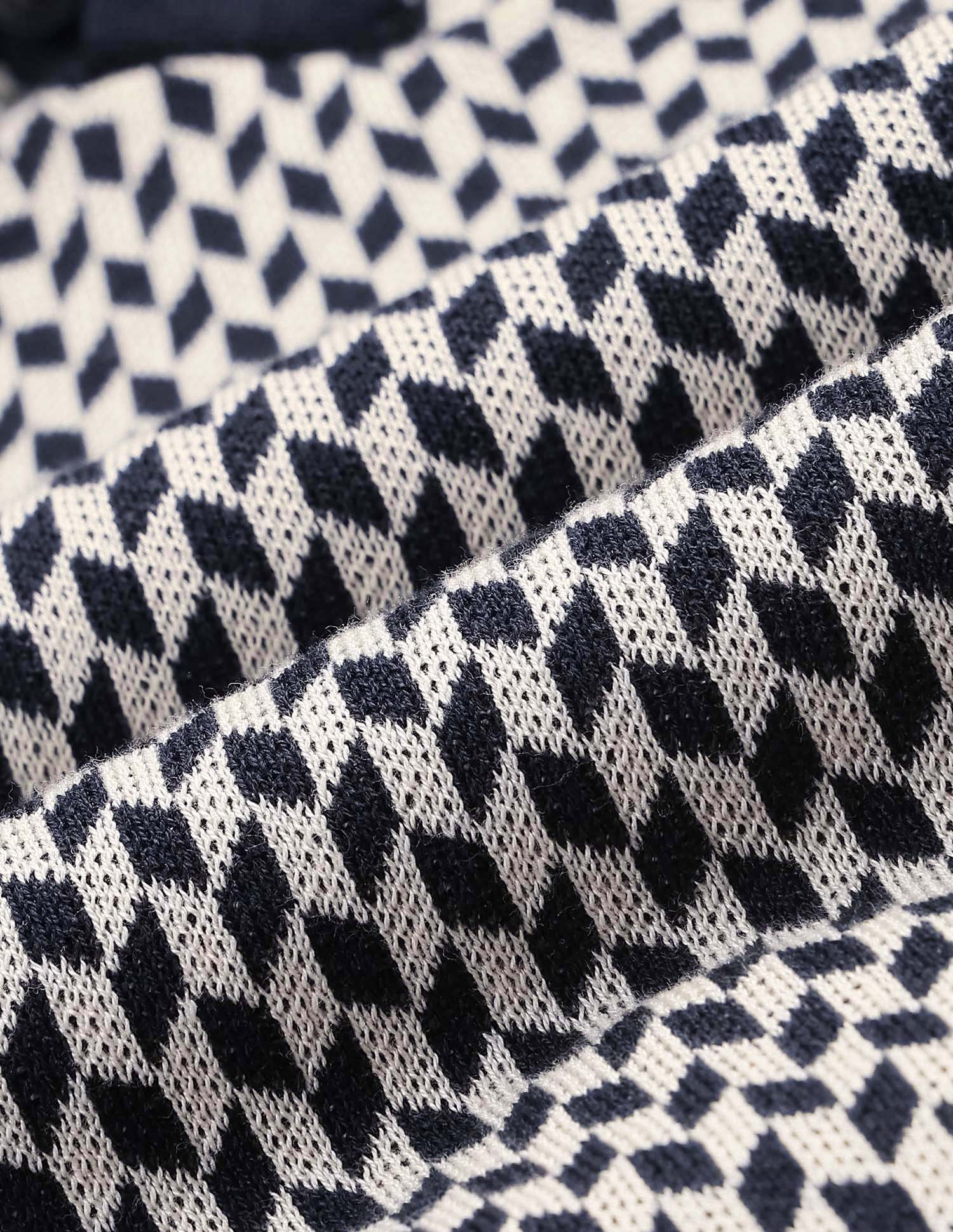 Self Design Geometric Regular Fit Polo Shirt Navy - U.S. POLO ASSN. | Large