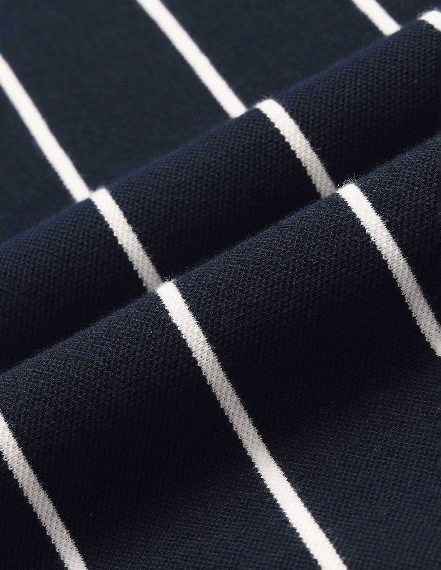 Vertical Striped Slim Fit T-Shirt Navy - U.S. Polo Assn. India | Large