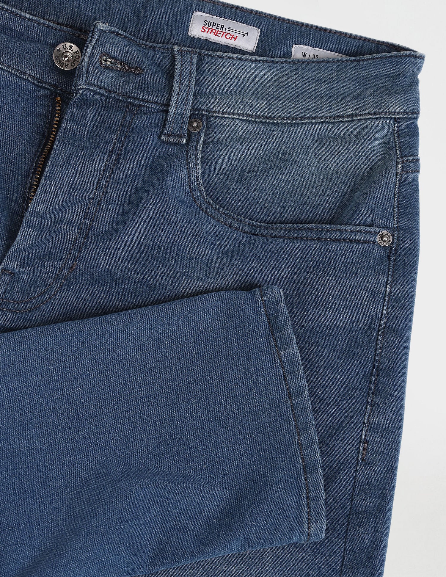 Henry Tapered Blue Jeans Blue - U.S. POLO ASSN. | Large