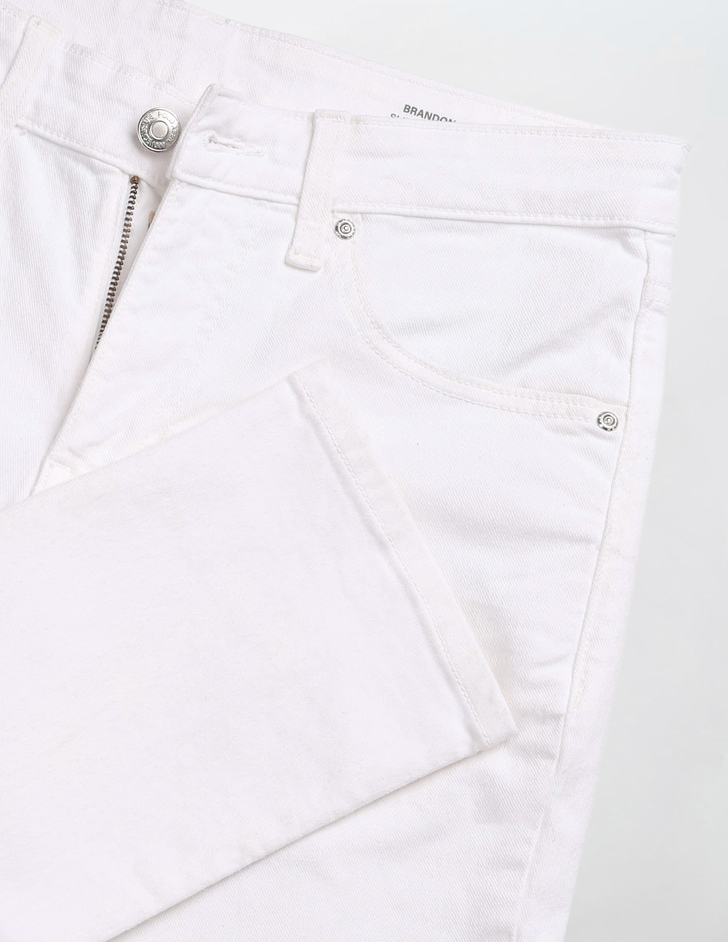 Solid Slim Tapered Fit Jeans White - U.S. Polo Assn. India | Large