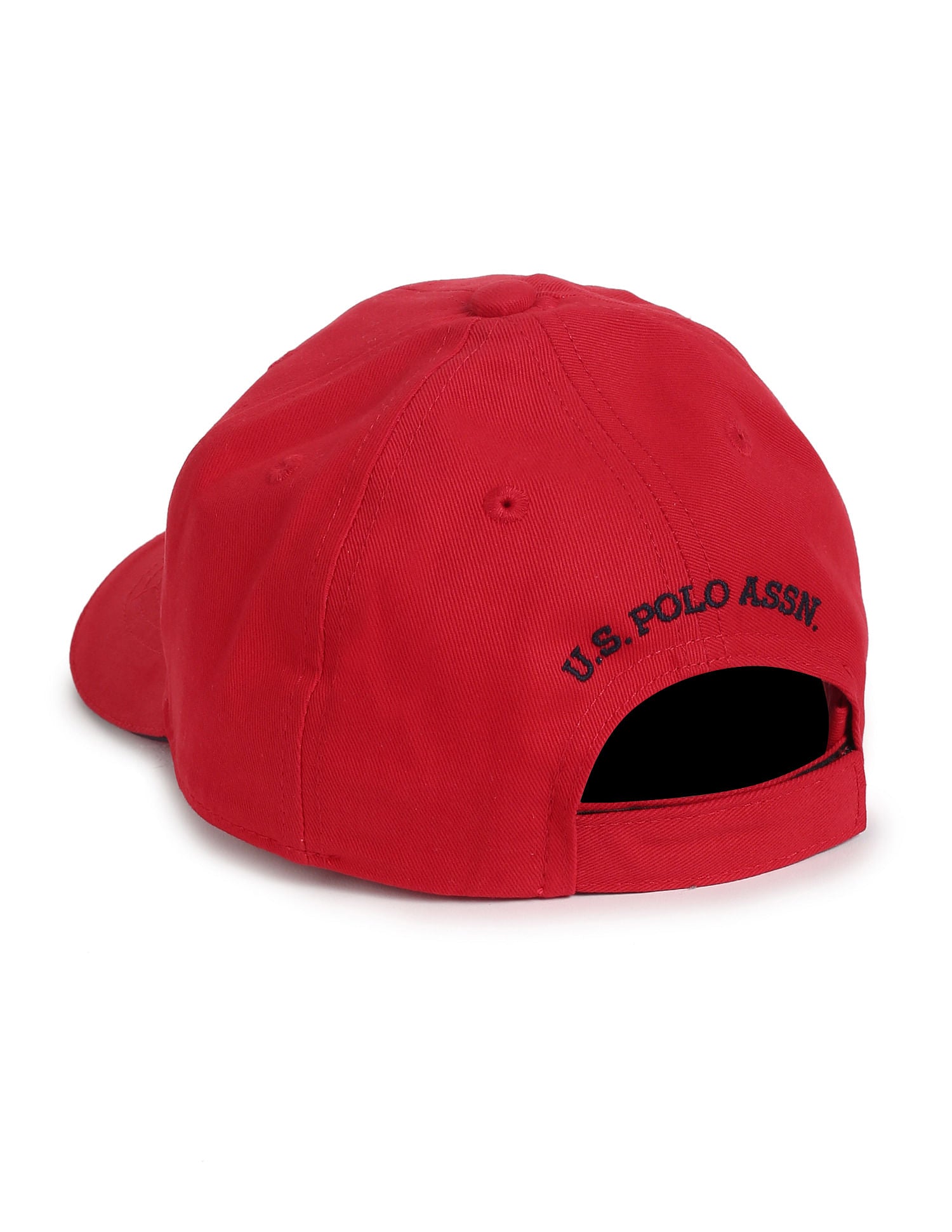 Boys Cotton Solid Logo Cap Red - U.S. Polo Assn. India | Large