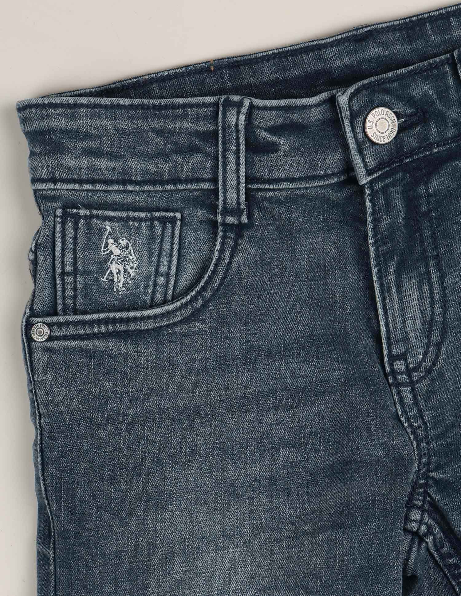 Relaxed Fit Blue Jeans Dark Blue - U.S. Polo Assn. India | Large
