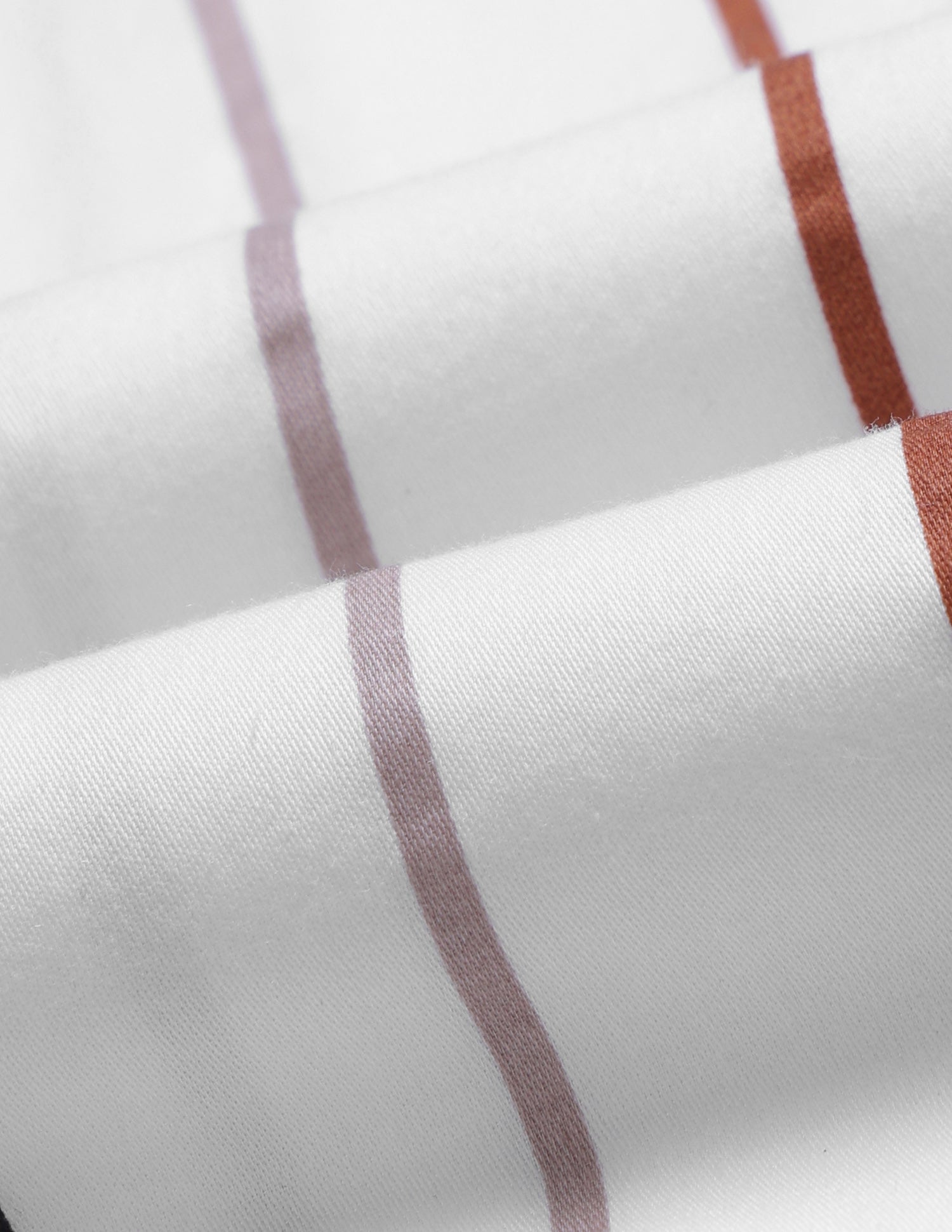 Vertical Striped Satin Shirt Rust - U.S. Polo Assn. India | Large