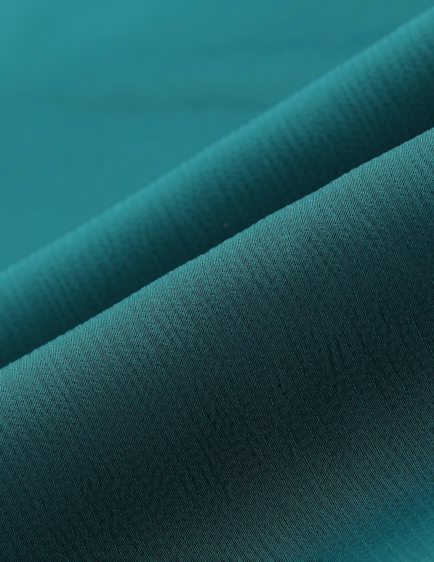 Satin Fit & Flare Dress With Belt Teal - U.S. POLO ASSN. | Large