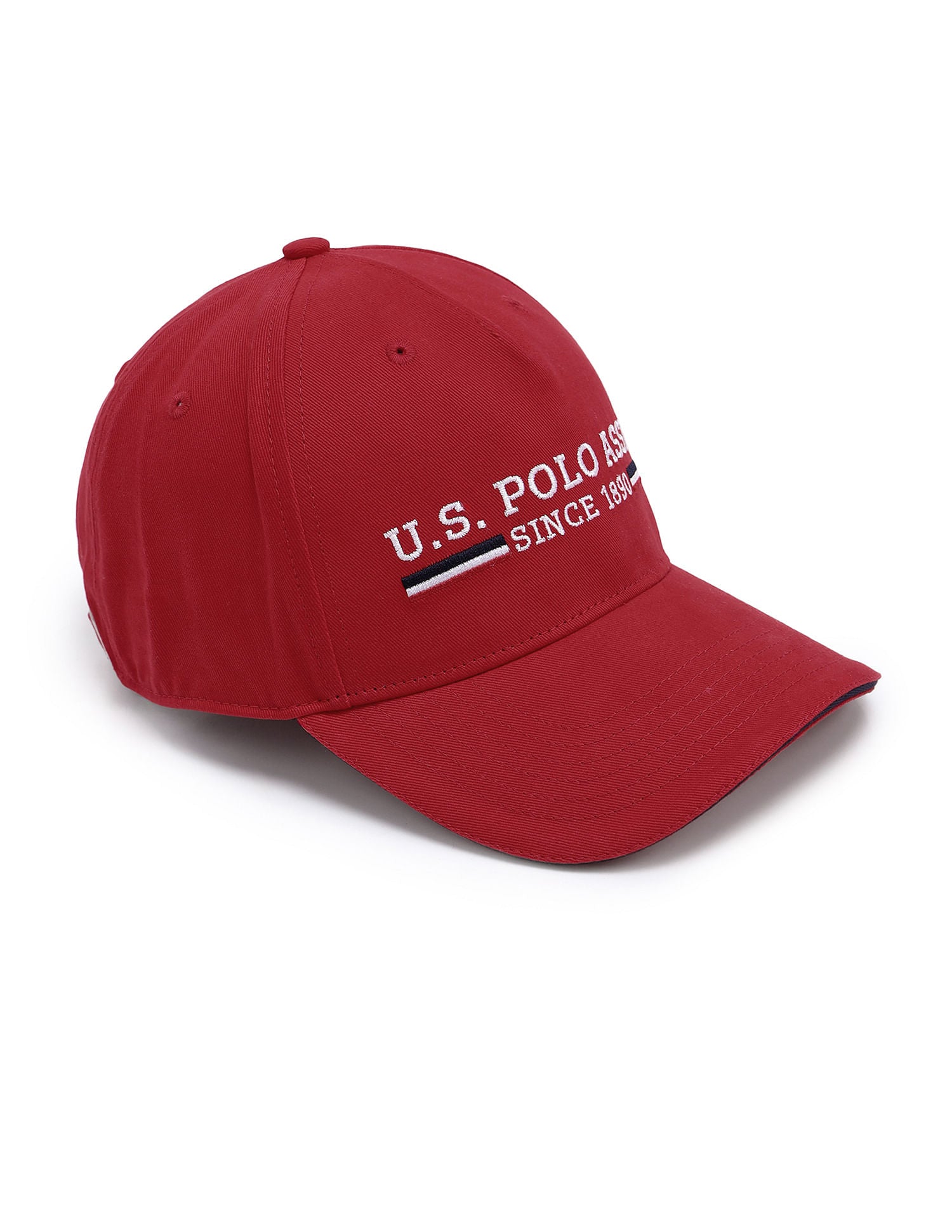 Brand Embroidered Twill Cap Red - U.S. Polo Assn. India | Large