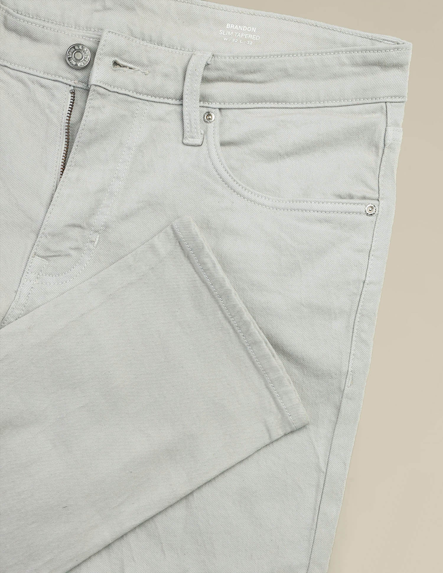 Brandon Slim Tapered Fit Grey Jeans Grey - U.S. POLO ASSN. | Large