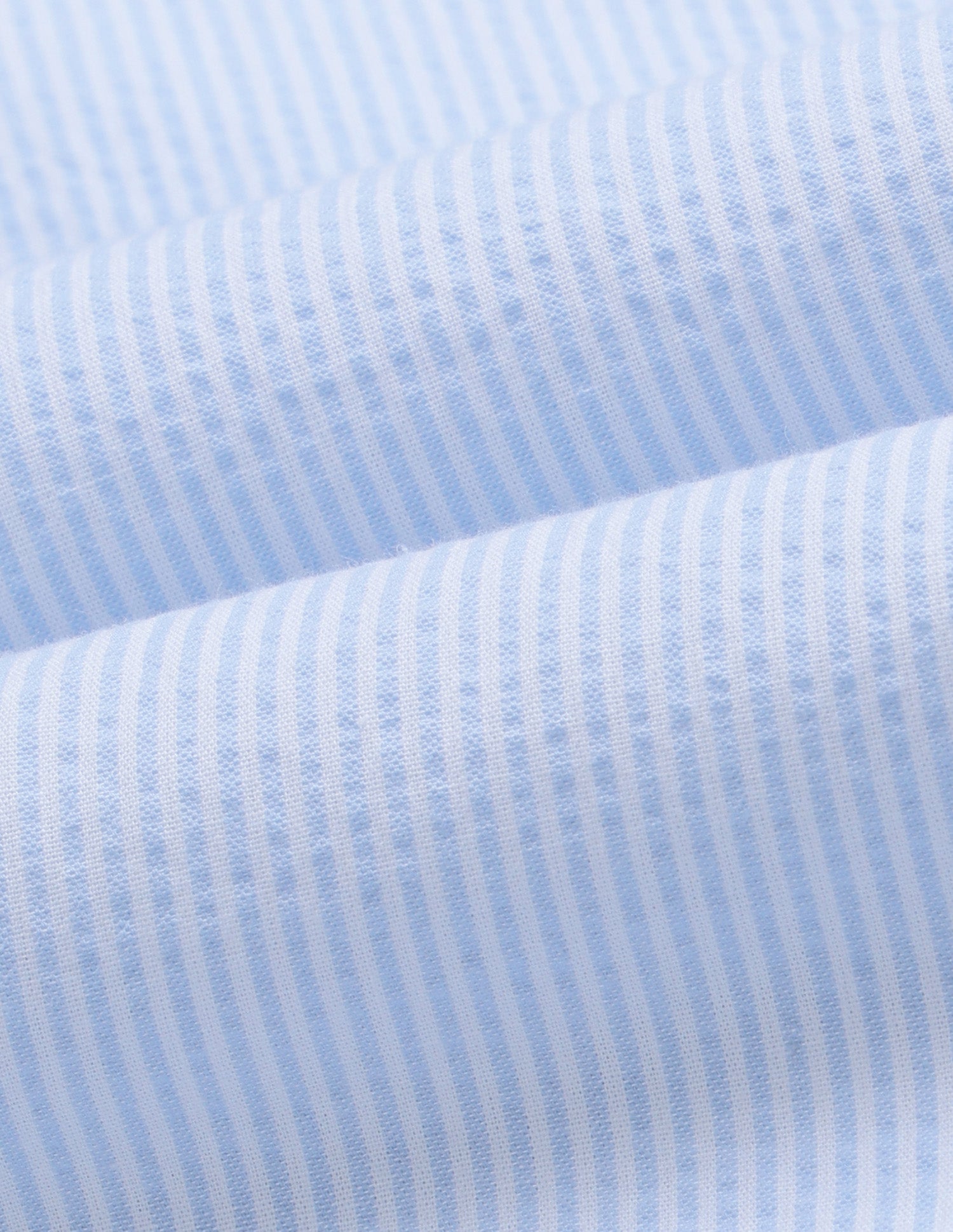 Vertical Striped Seersucker Shirt Light Blue - U.S. Polo Assn. India | Large