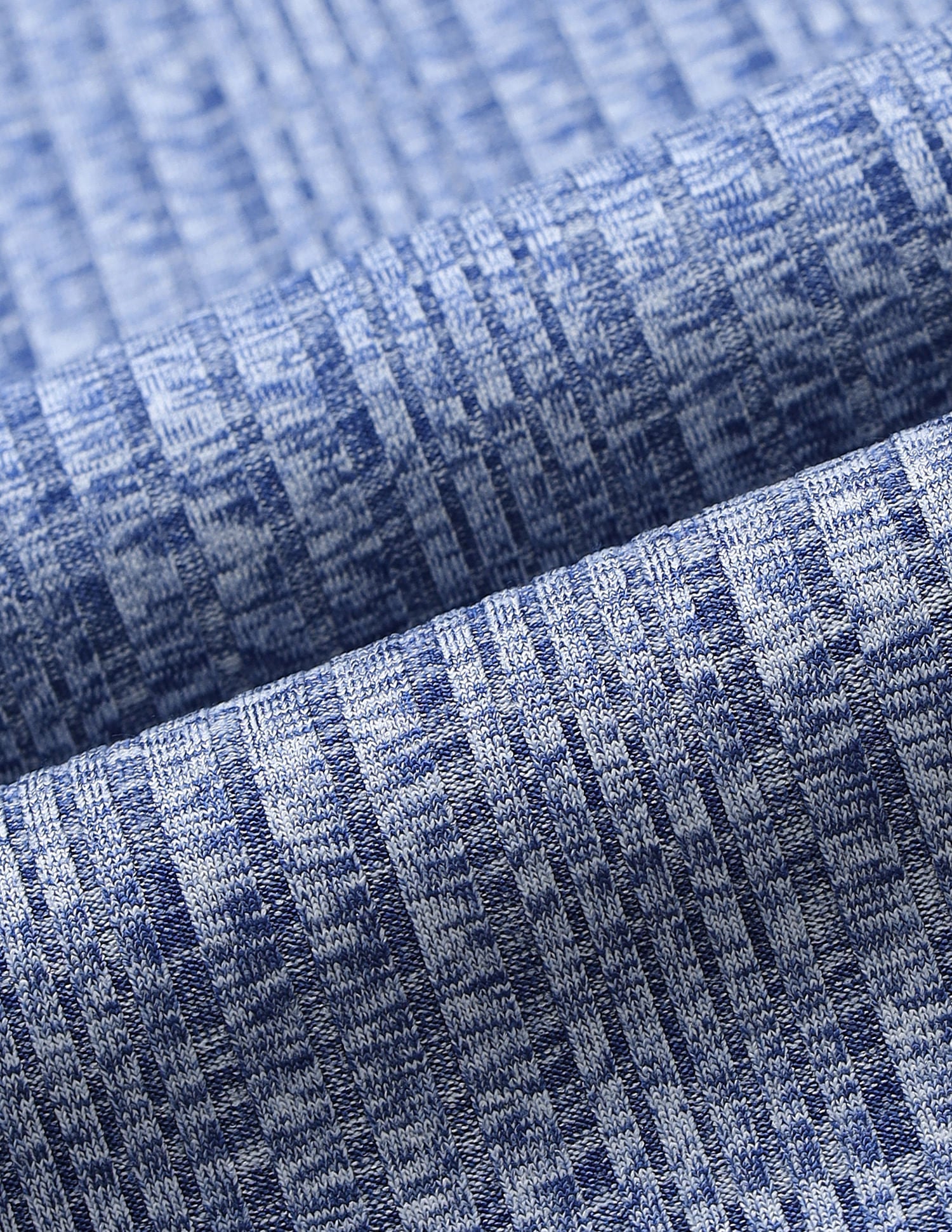 Contrast Collar Textured Polo Shirt Blue - U.S. POLO ASSN. | Large