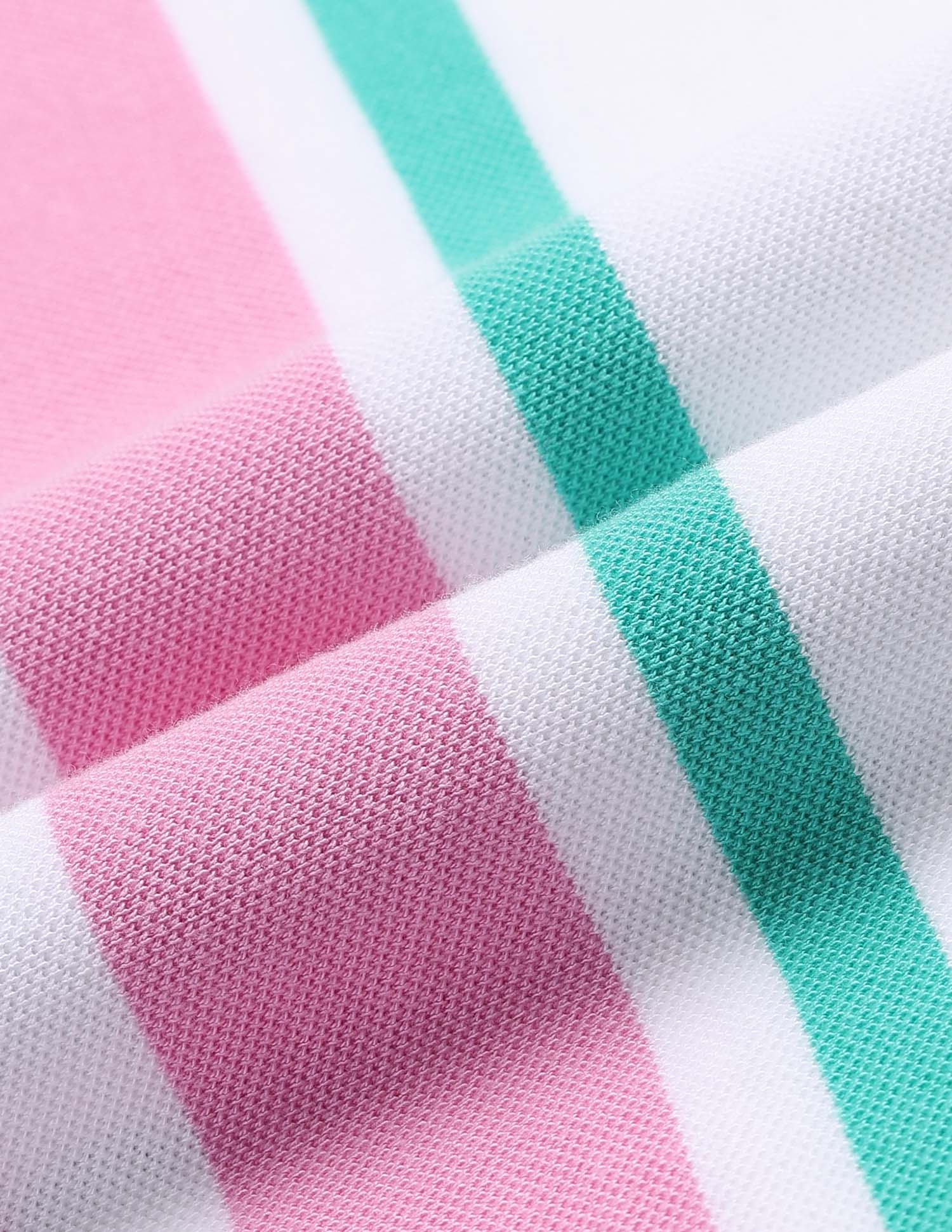 Vertical Striped Summer Splash Polo Shirt White - U.S. Polo Assn. India | Large