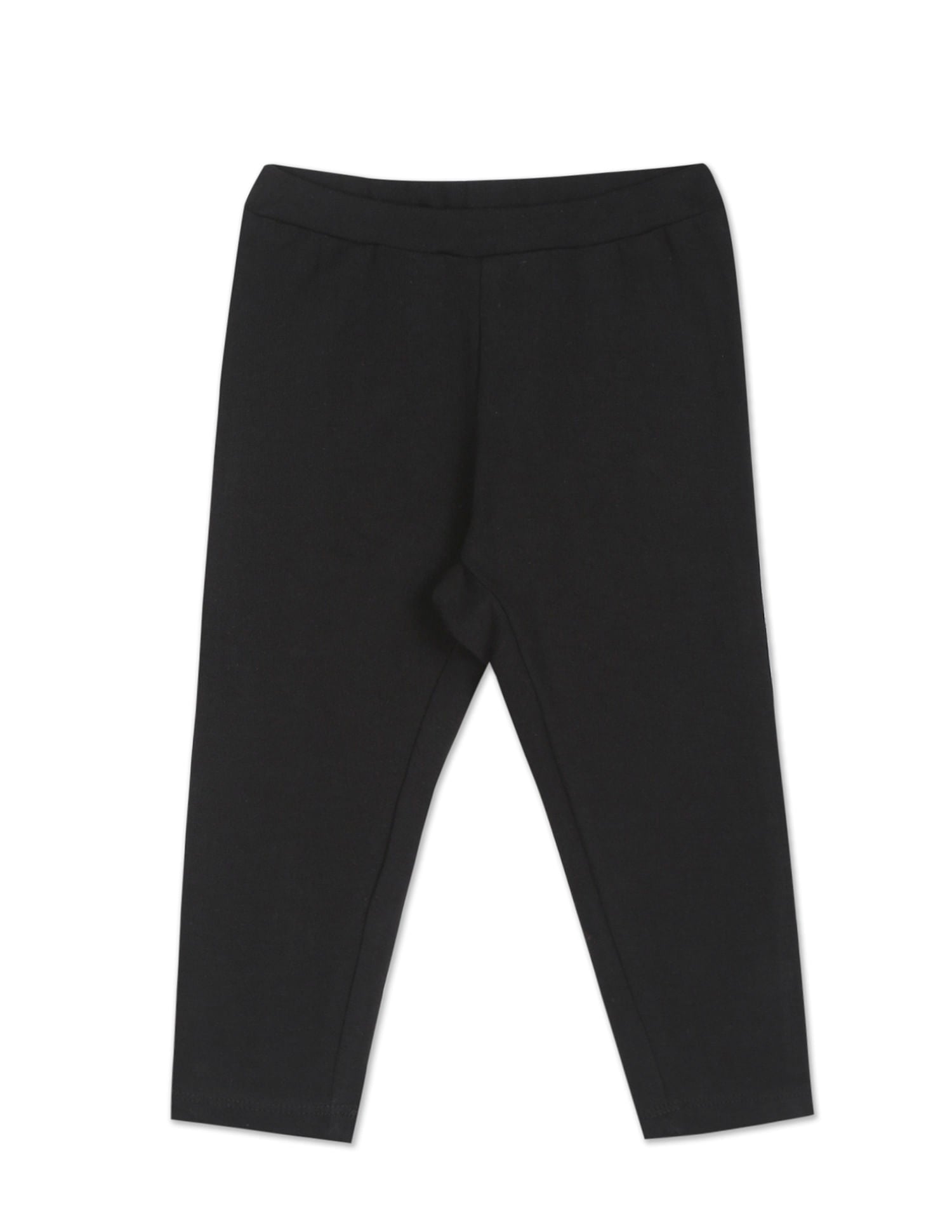 Elasticized Waist Brand Tape Leggings Black - U.S. POLO ASSN. | Large