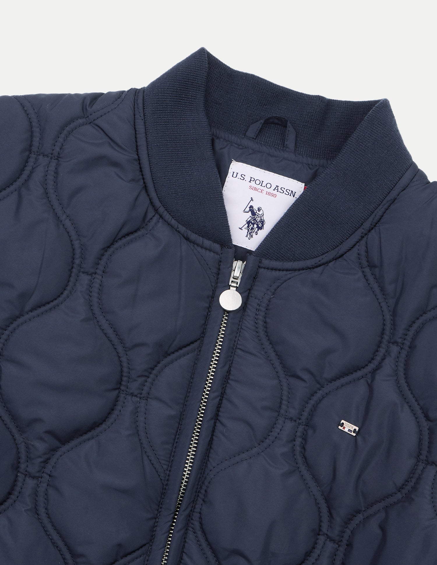 Relaxed Fit Quilted Jacket Navy - U.S. Polo Assn. India | Large