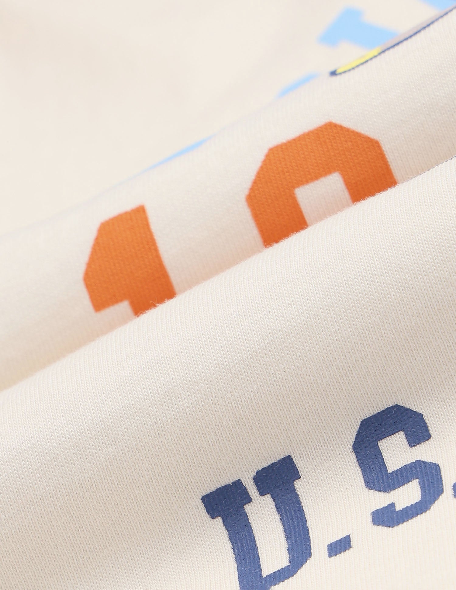 Boys Pure Cotton Graphic Brand Printed T Shirt Off White - U.S. POLO ASSN. | Large