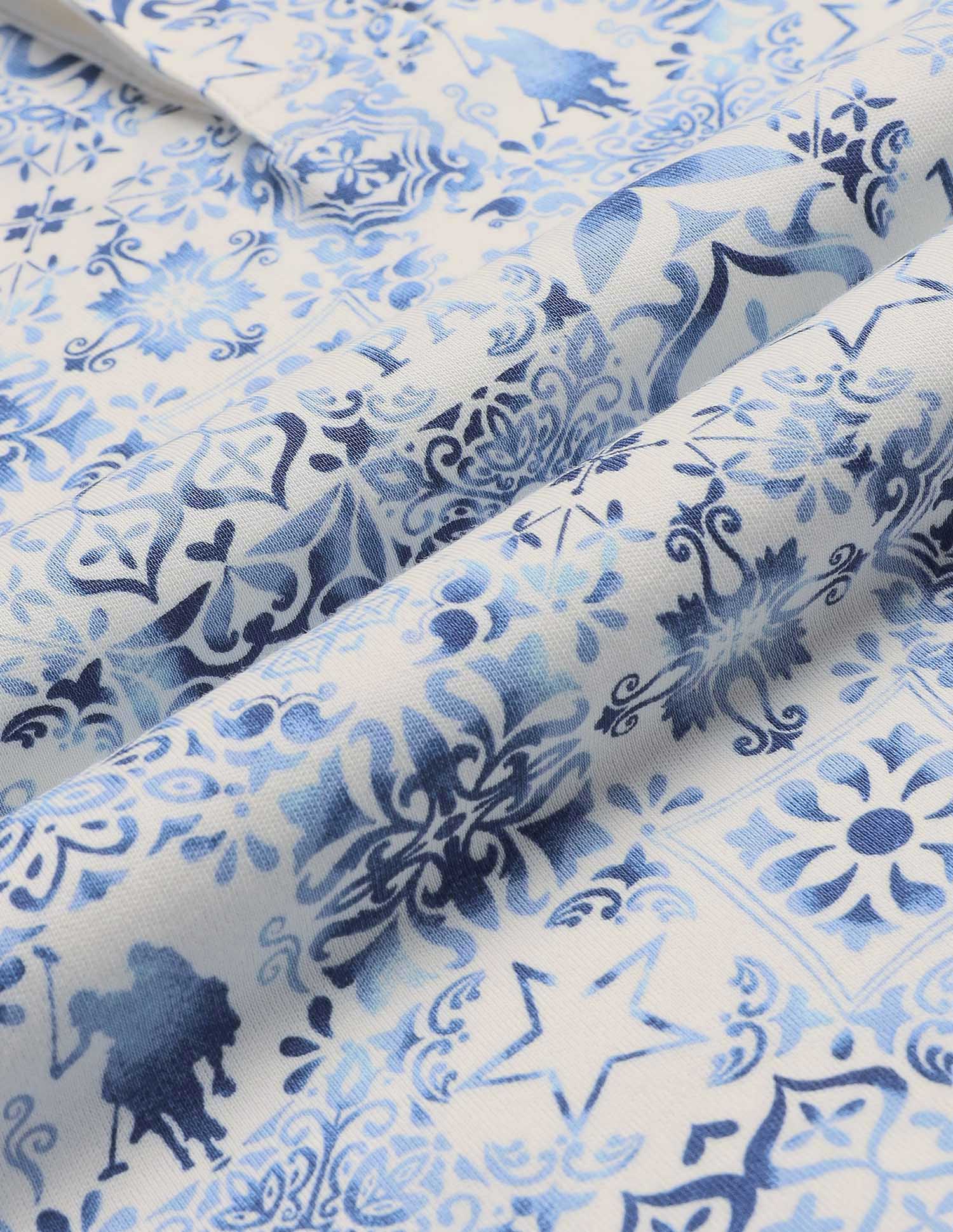 Boys All Over Printed Regular Fit Polo Shirt White - U.S. POLO ASSN. | Large