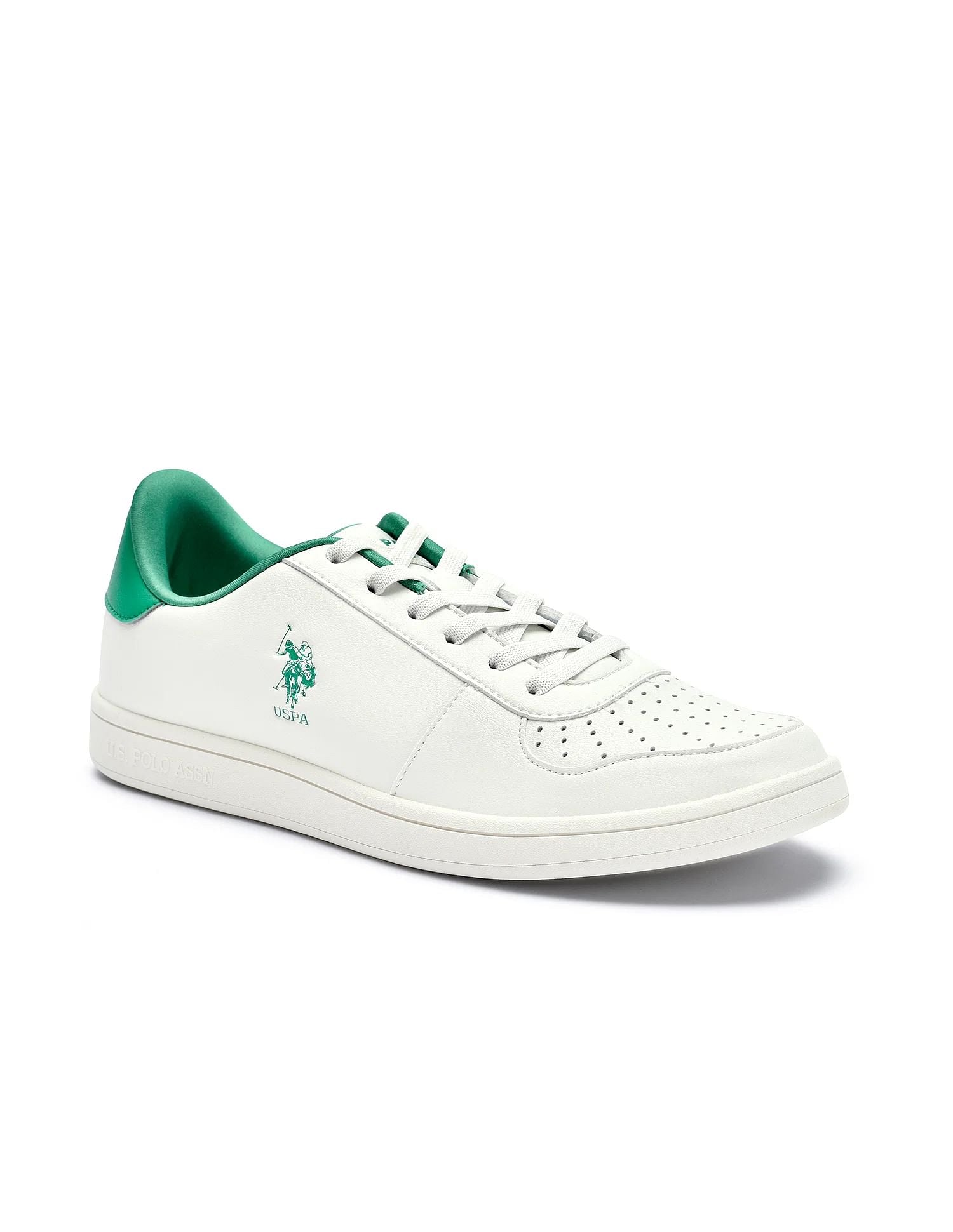 Men Solid Tobias Sneakers Off White - U.S. POLO ASSN. | Large