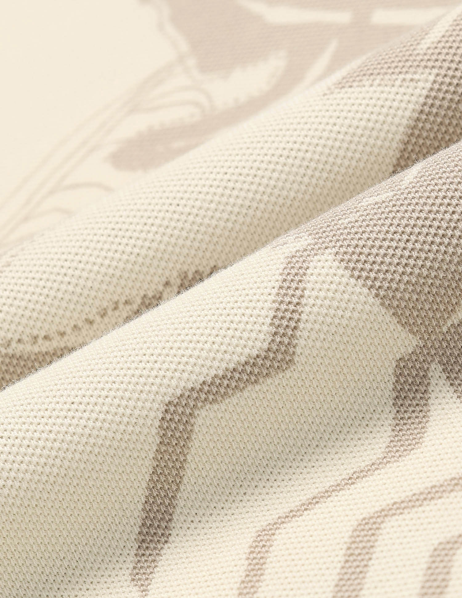 Tropical Printed Pure Cotton Polo Shirt Ivory - U.S. POLO ASSN. | Large