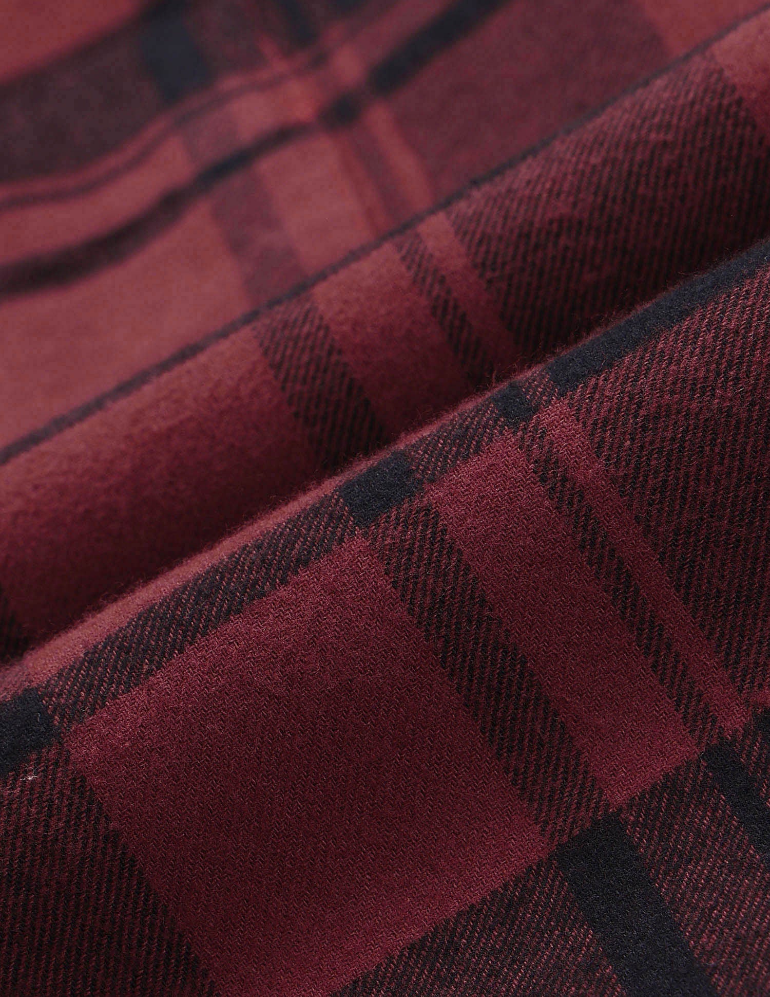 Regular Fit Twill Checked Shirt Medium Red - U.S. POLO ASSN. | Large