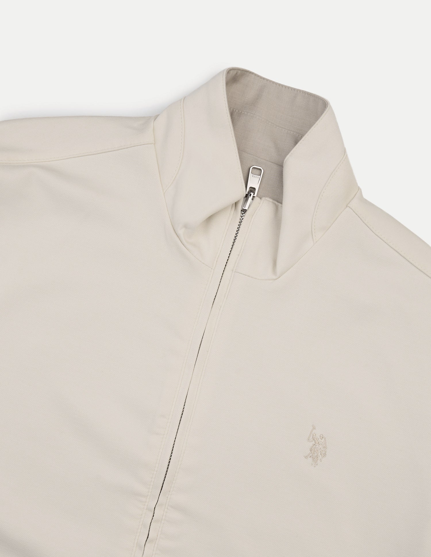 Solid Regular Fit Reversible Jacket Beige - U.S. Polo Assn. India | Large