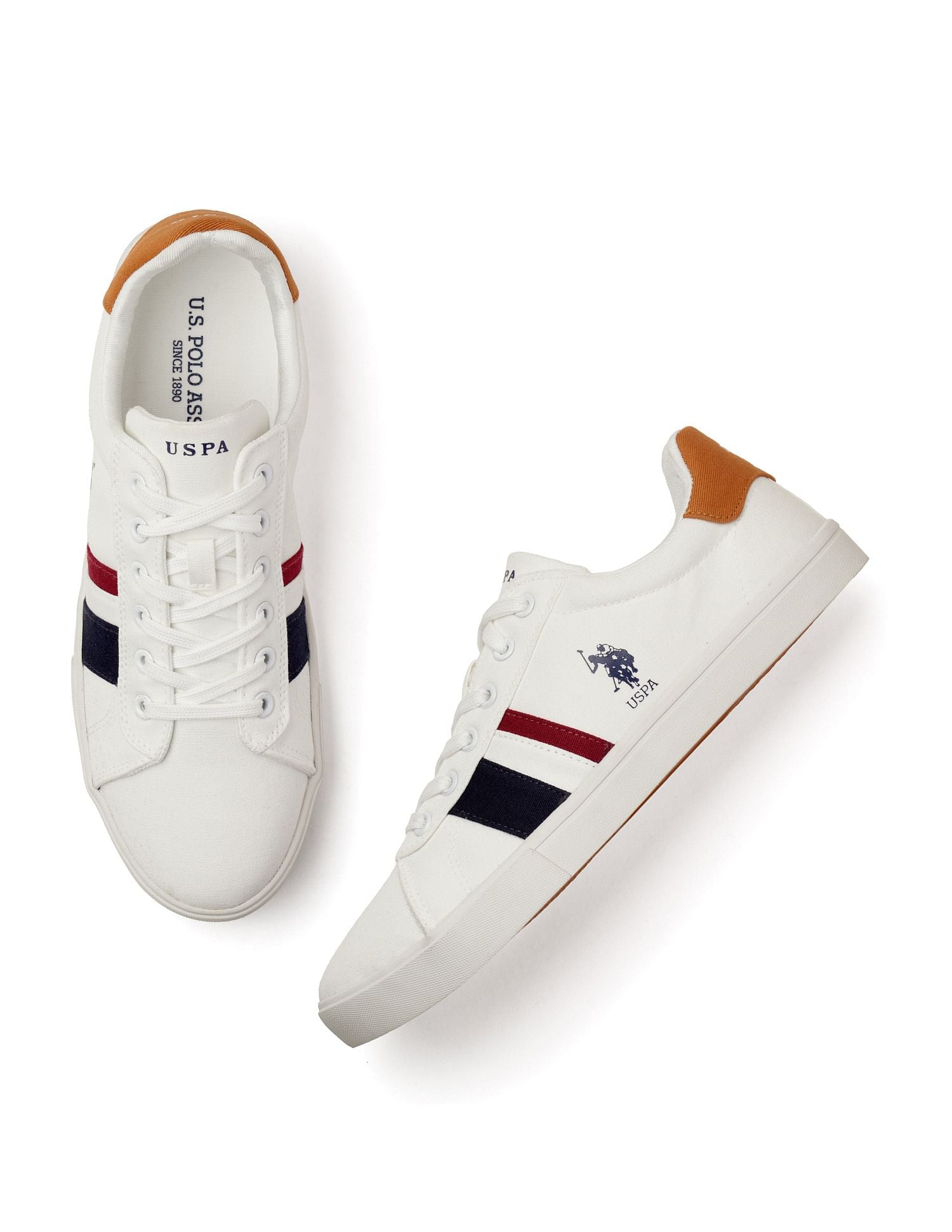 Men Abor 2.0 Colourblocked Sneakers Off White - U.S. POLO ASSN. | Large